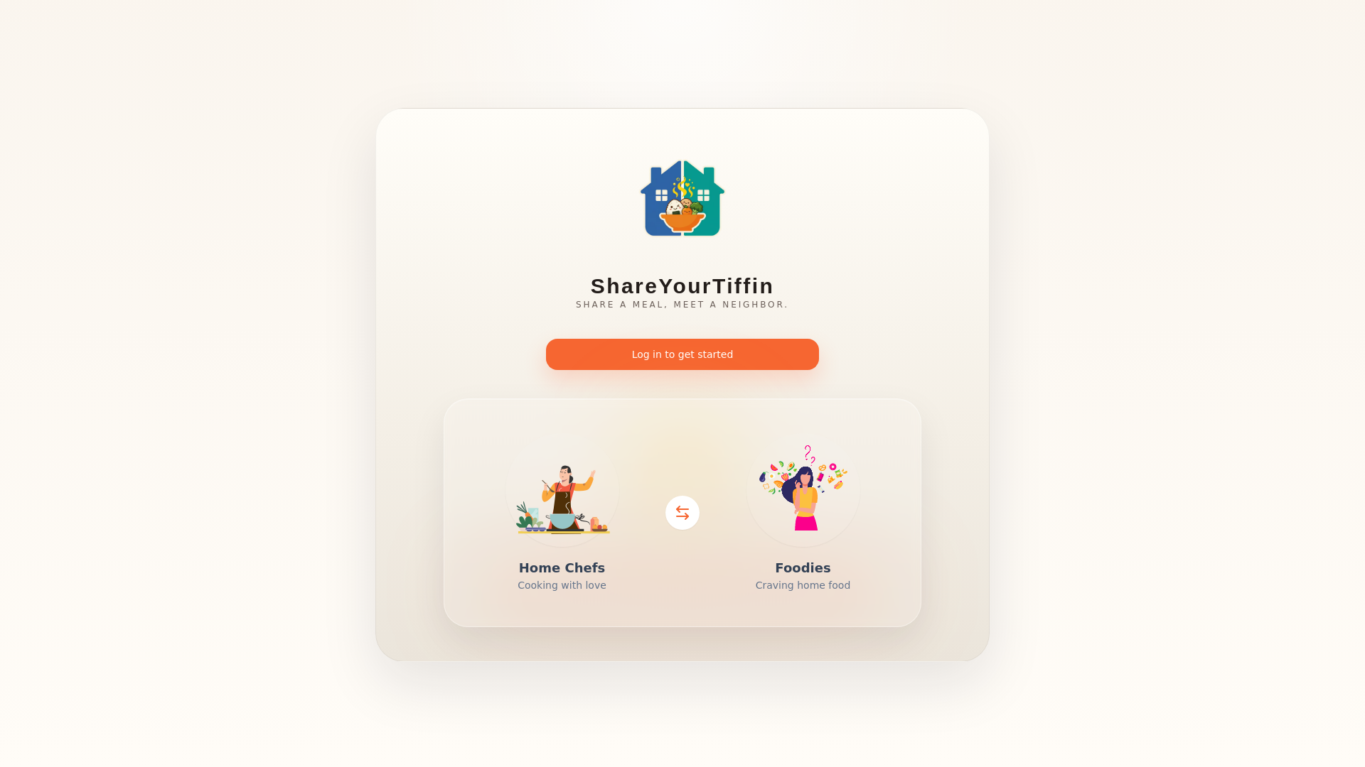 website screenshot of https://shareyourtiffin.com/