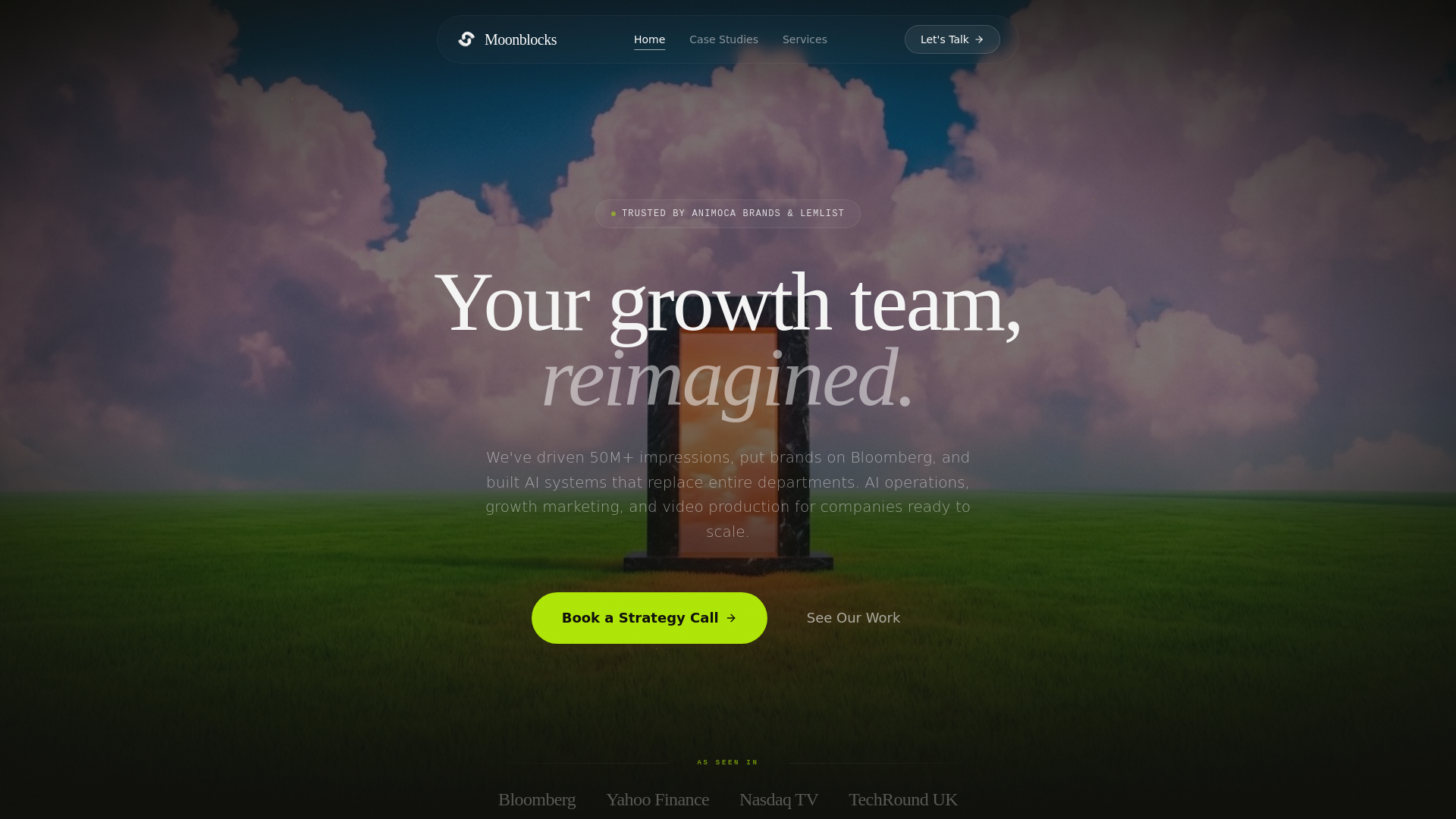 website screenshot of https://hqmoonblocks.com/