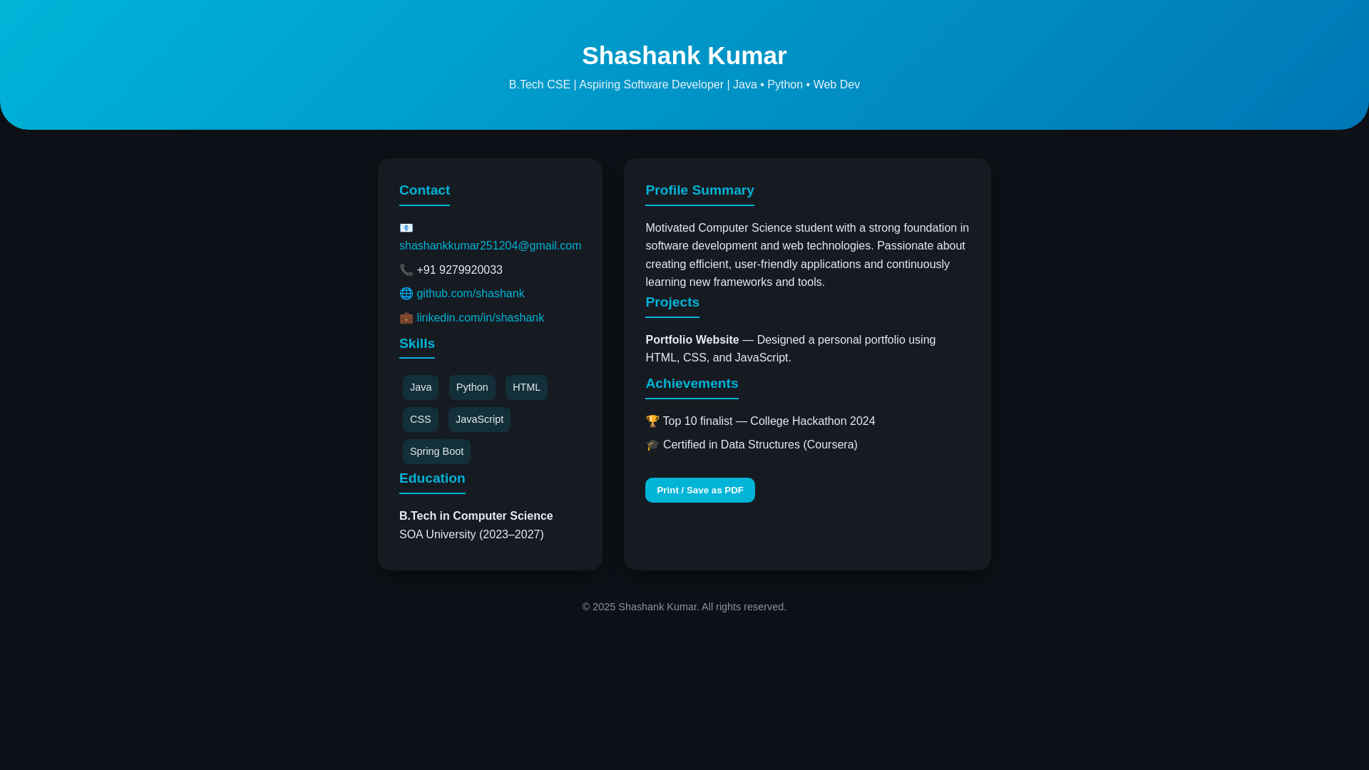 website screenshot of https://resume1-ab9.pages.dev/