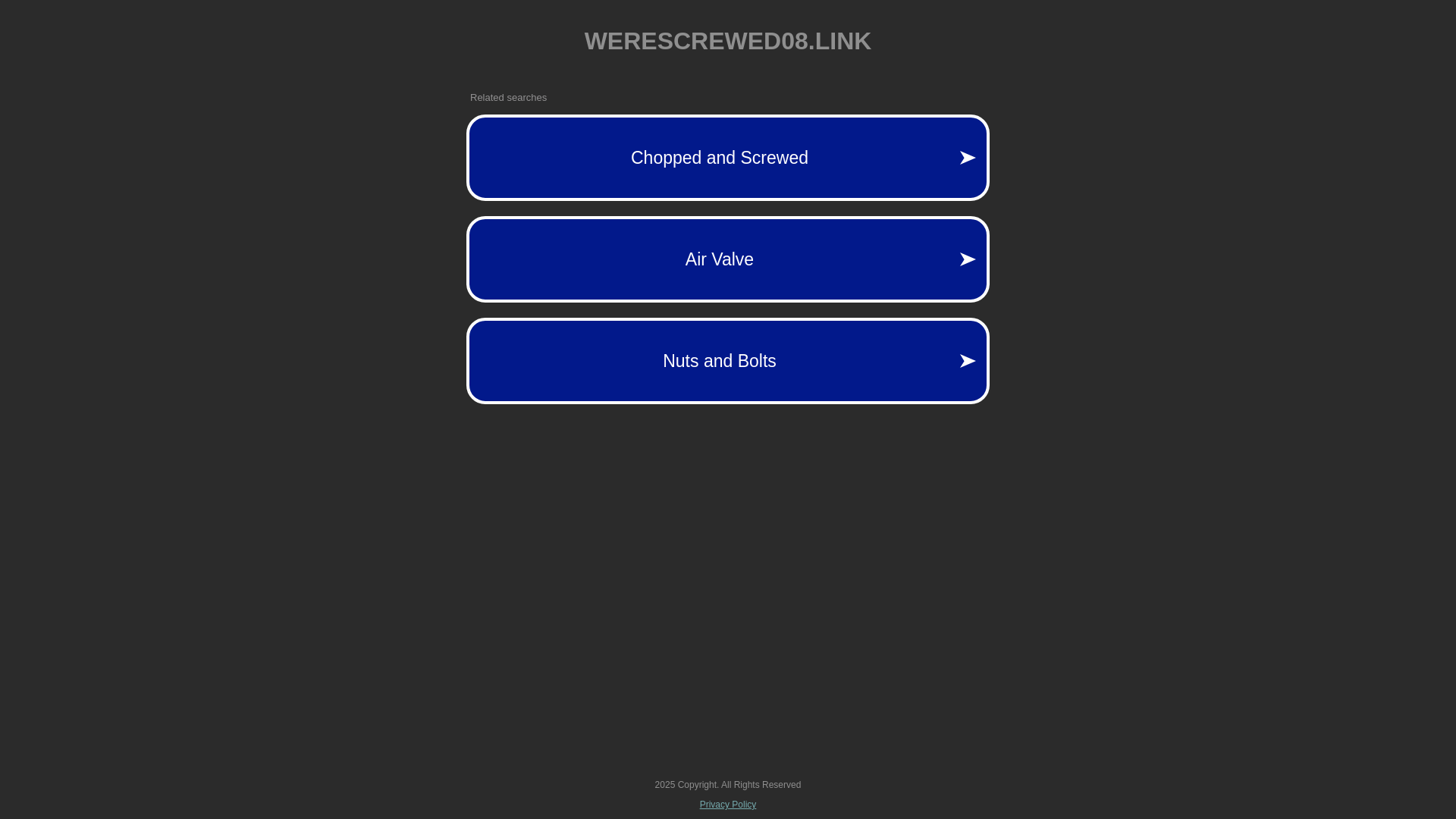 website screenshot of https://werescrewed08.link/