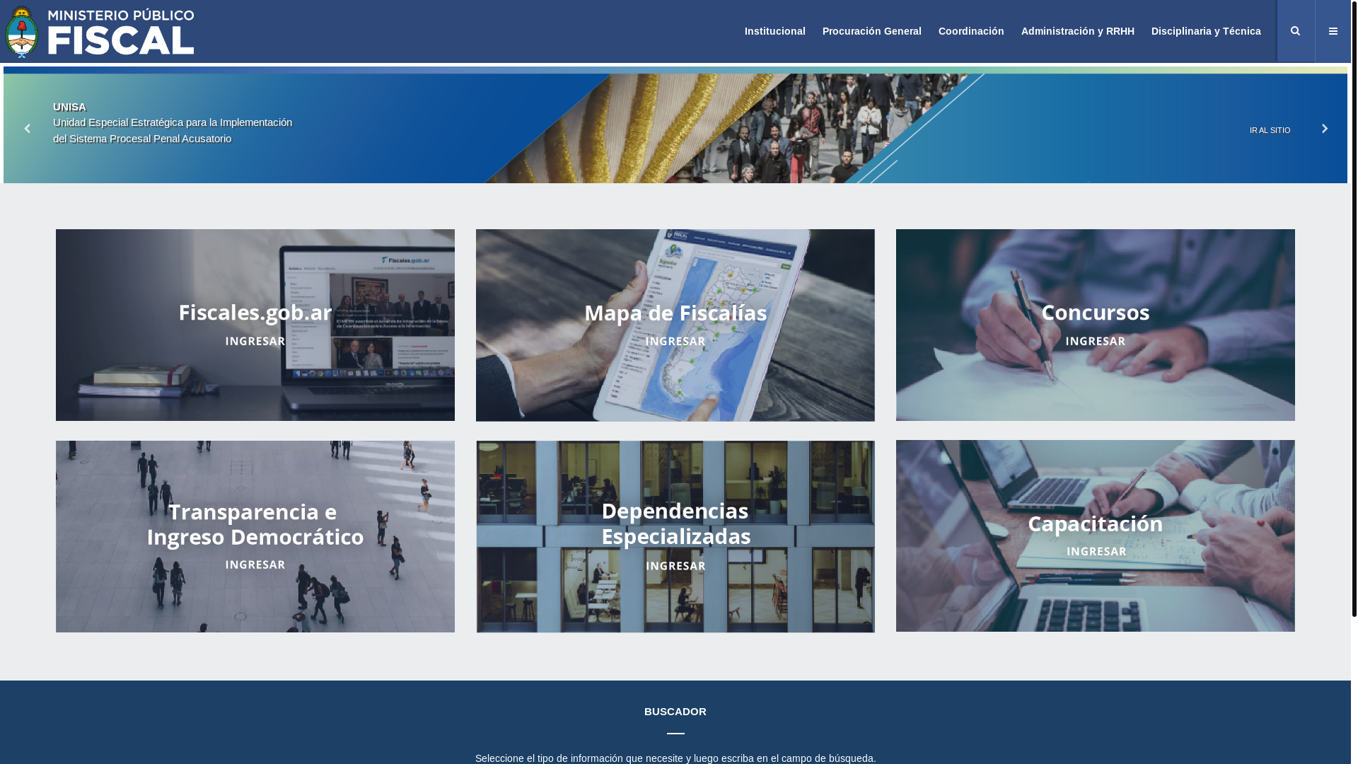 website screenshot of https://www.mpf.gov.ar/