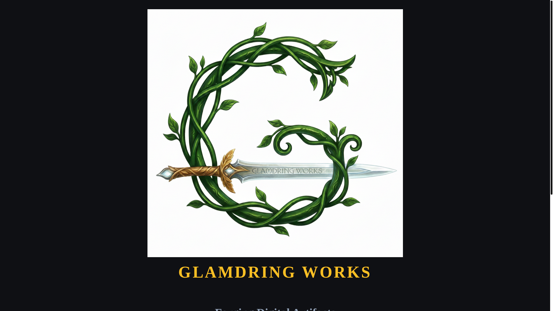 website screenshot of https://glamdring-works.pages.dev/