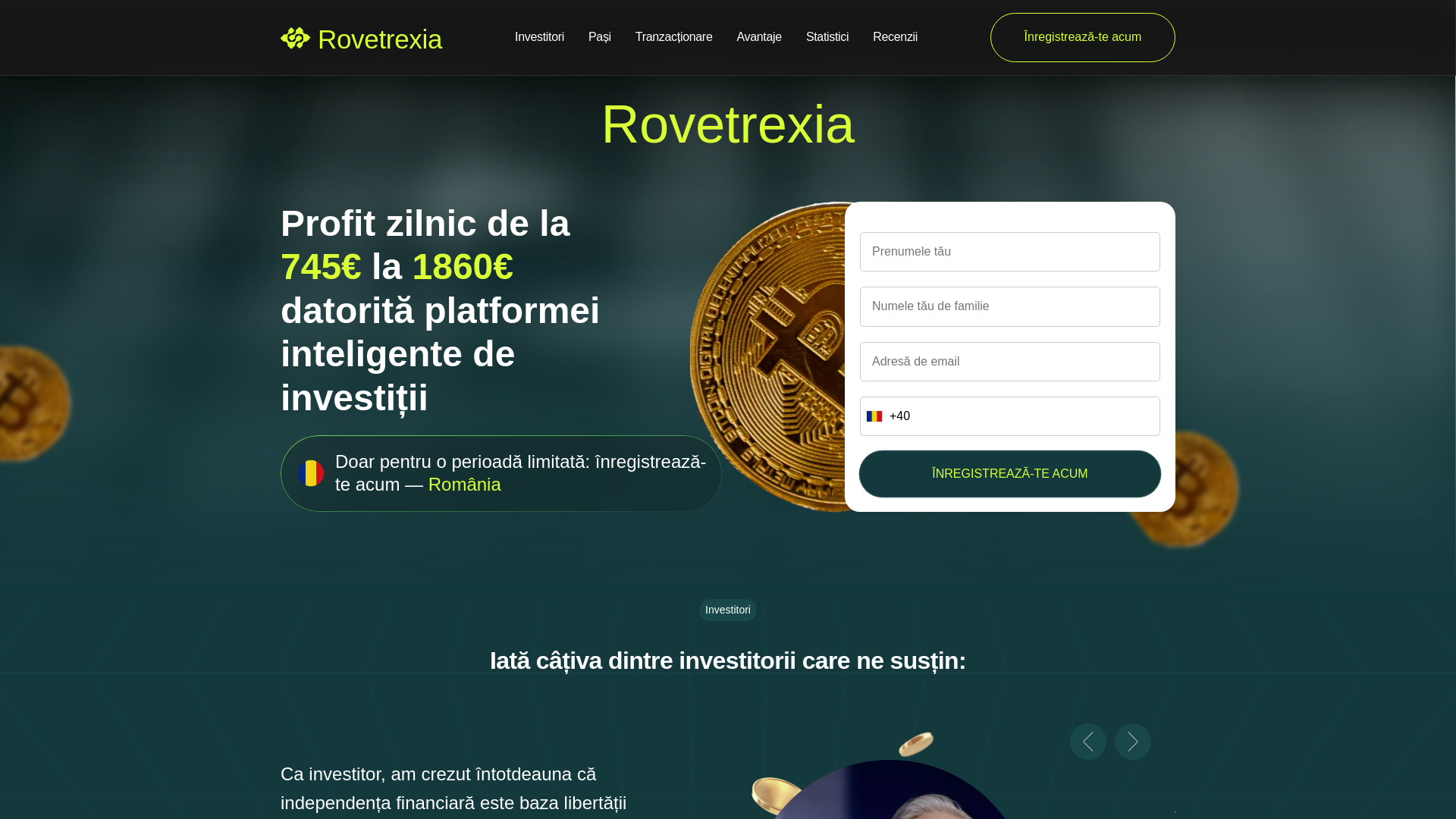 website screenshot of https://rovetrexia.org