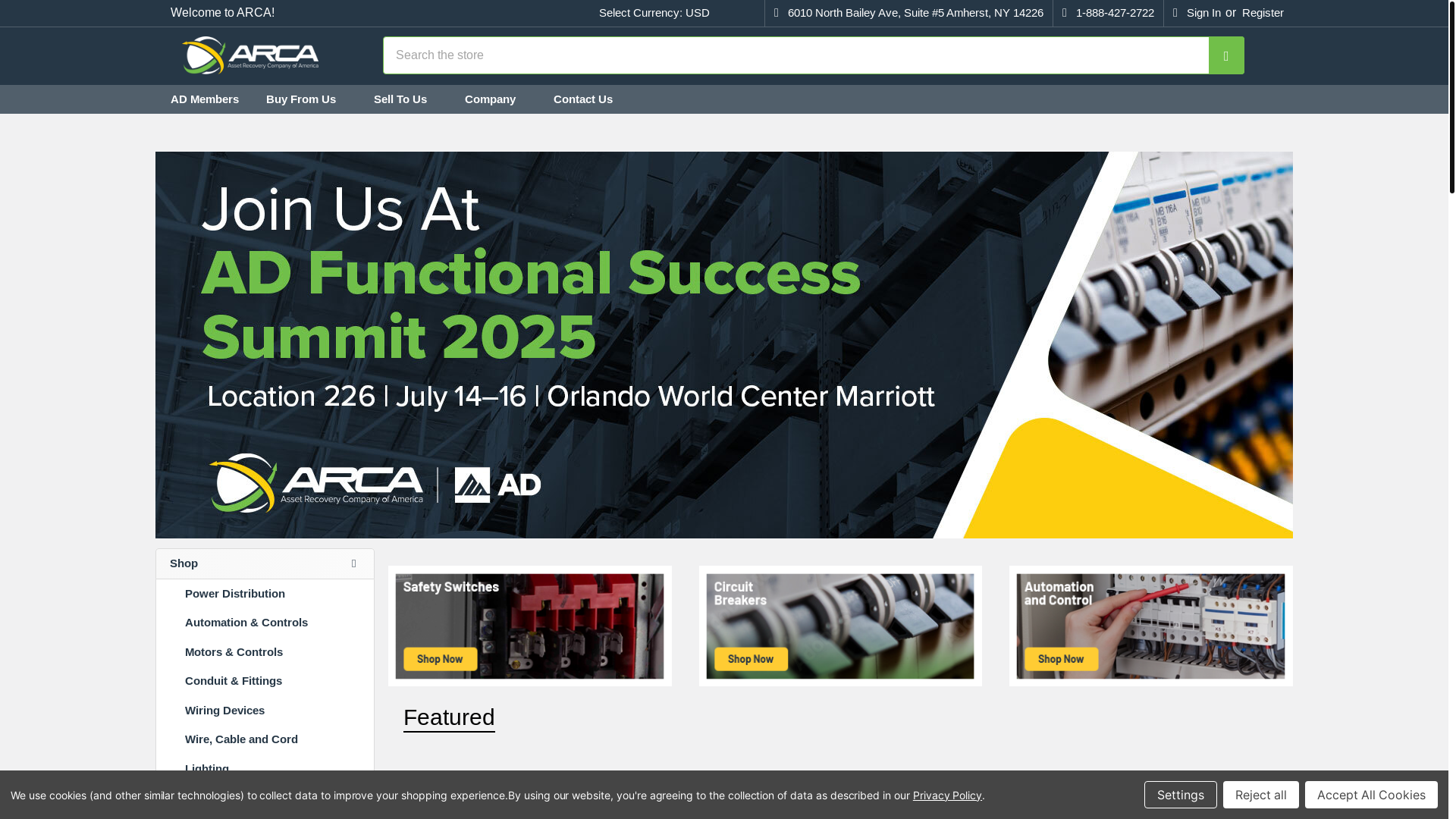 website screenshot of https://connectnowarcasupply.co/