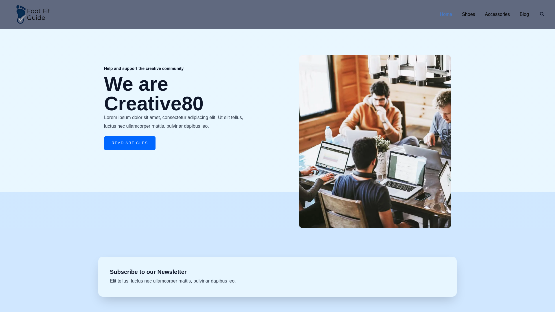 website screenshot of https://footfitguide.com