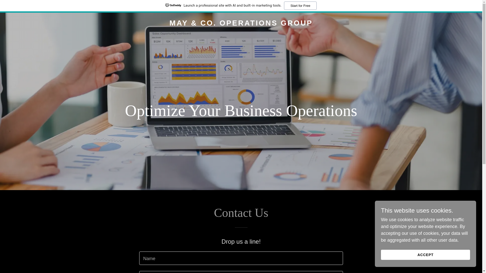 website screenshot of https://maydecisioneering.com/