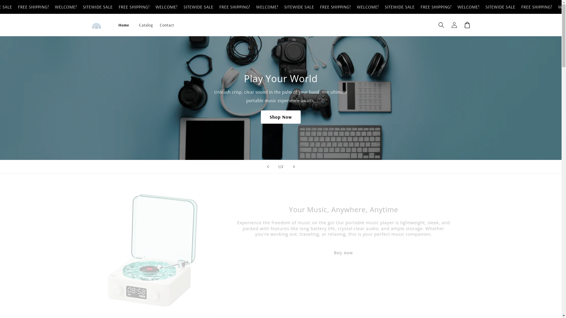 website screenshot of https://trendfuseelectronics.store/