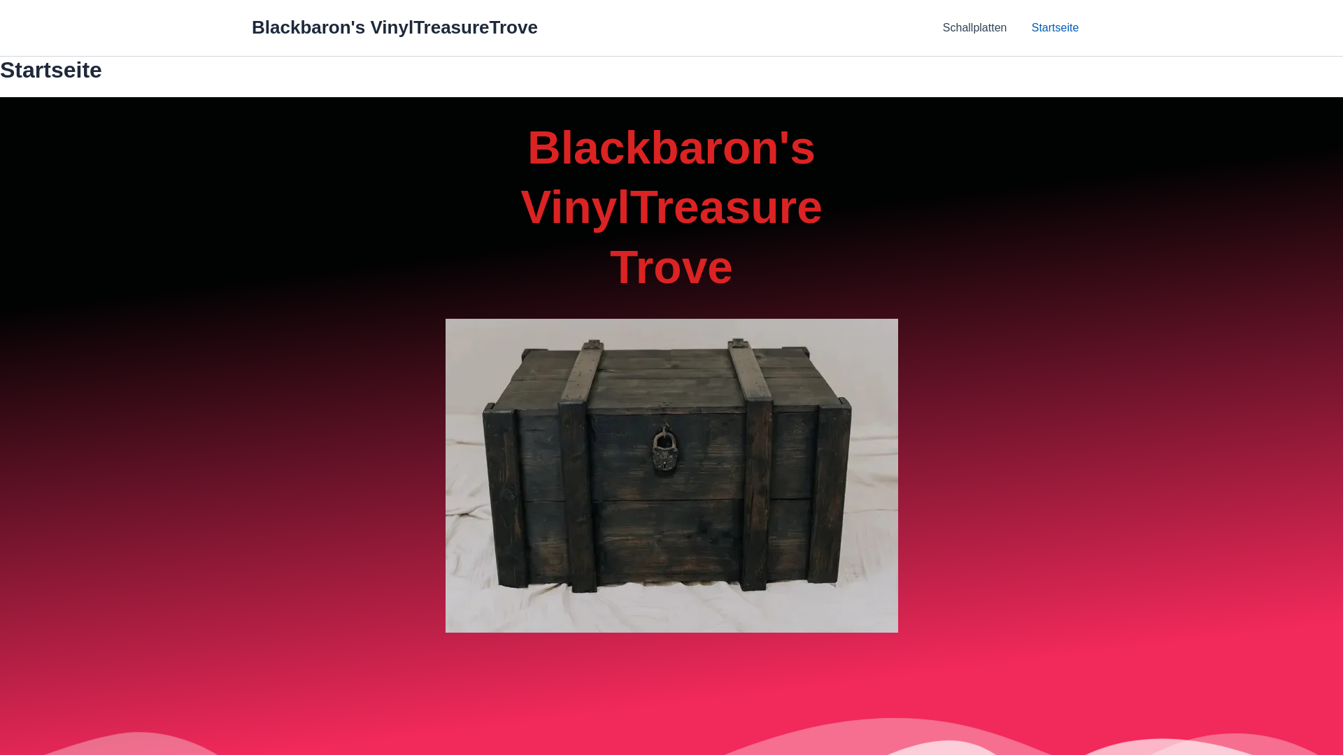 website screenshot of https://vinyltreasuretrove.net/