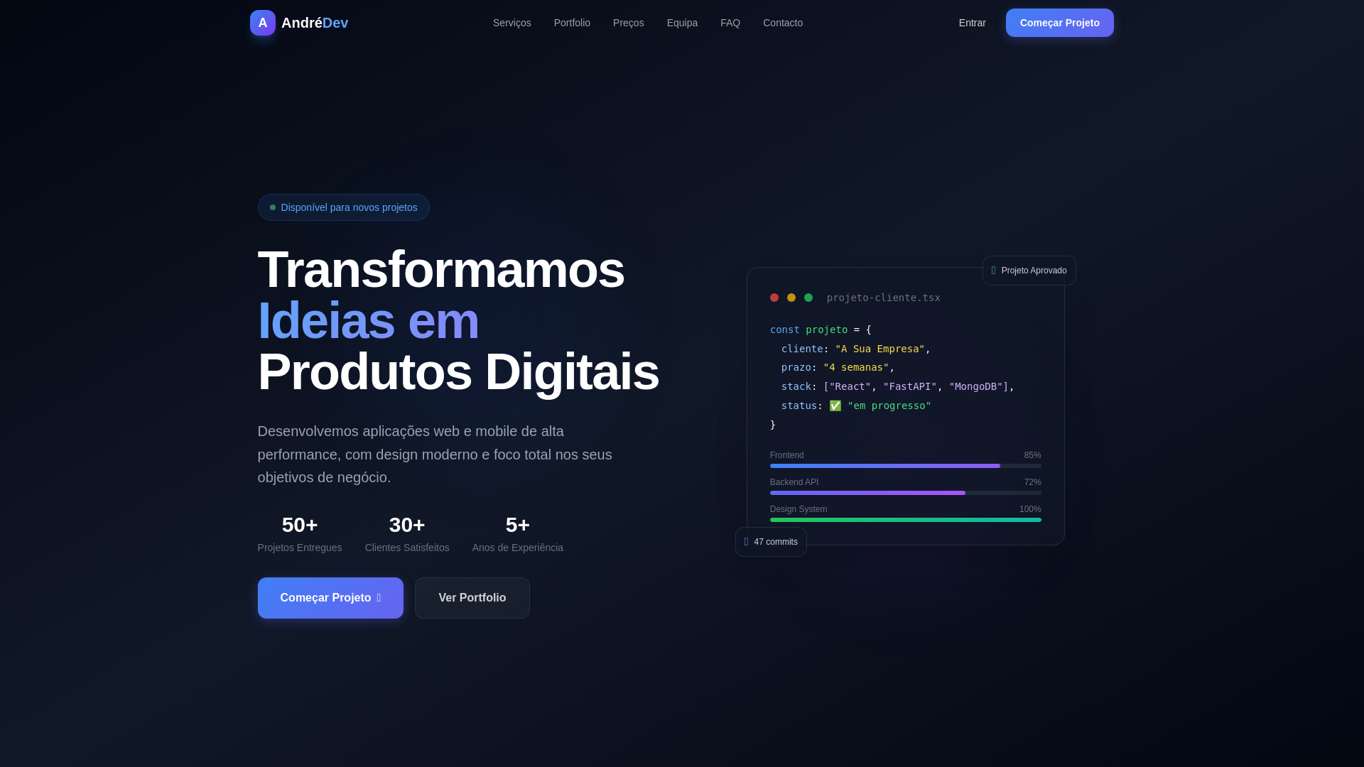 website screenshot of https://agencia-andre-dev.pages.dev/