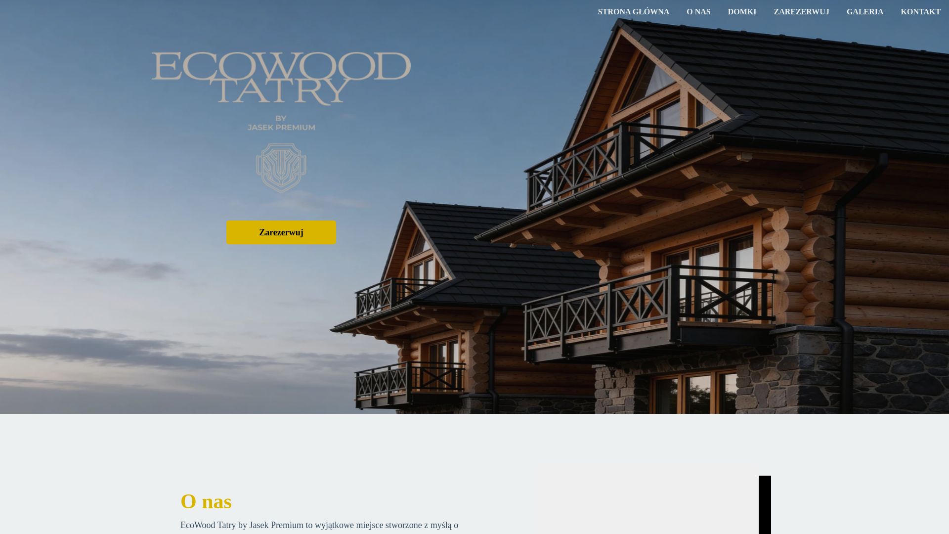 website screenshot of https://ecowoodtatry.pl