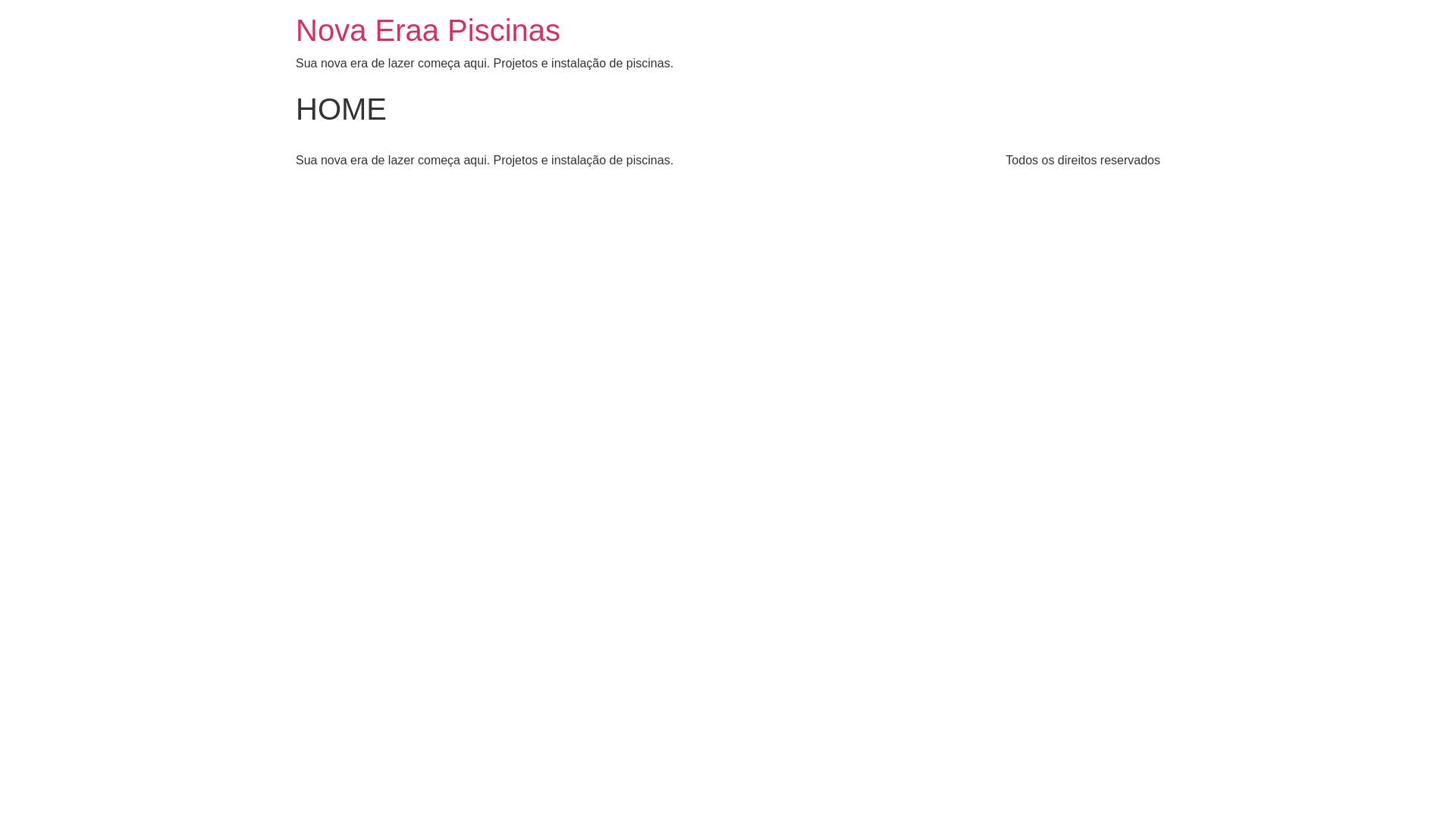 website screenshot of https://novaeraapiscinas.com.br/