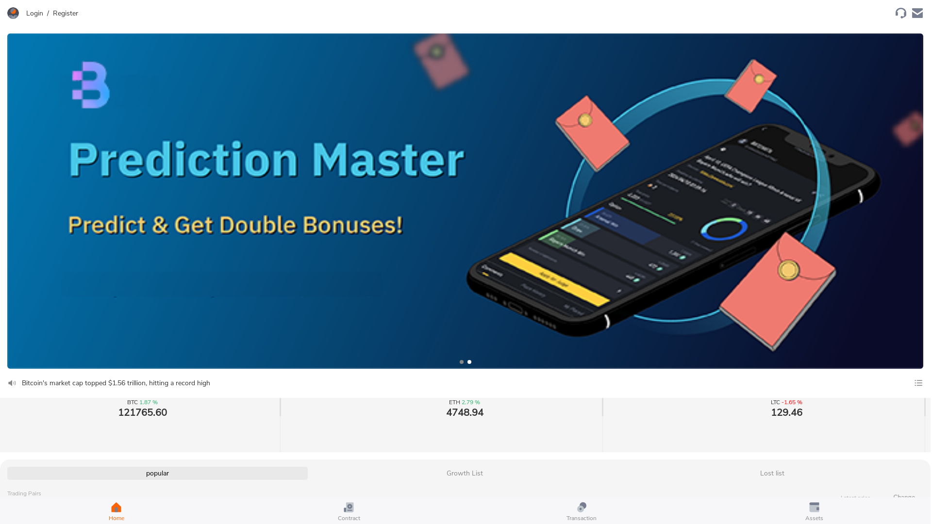 website screenshot of https://bitven-exchange.top/
