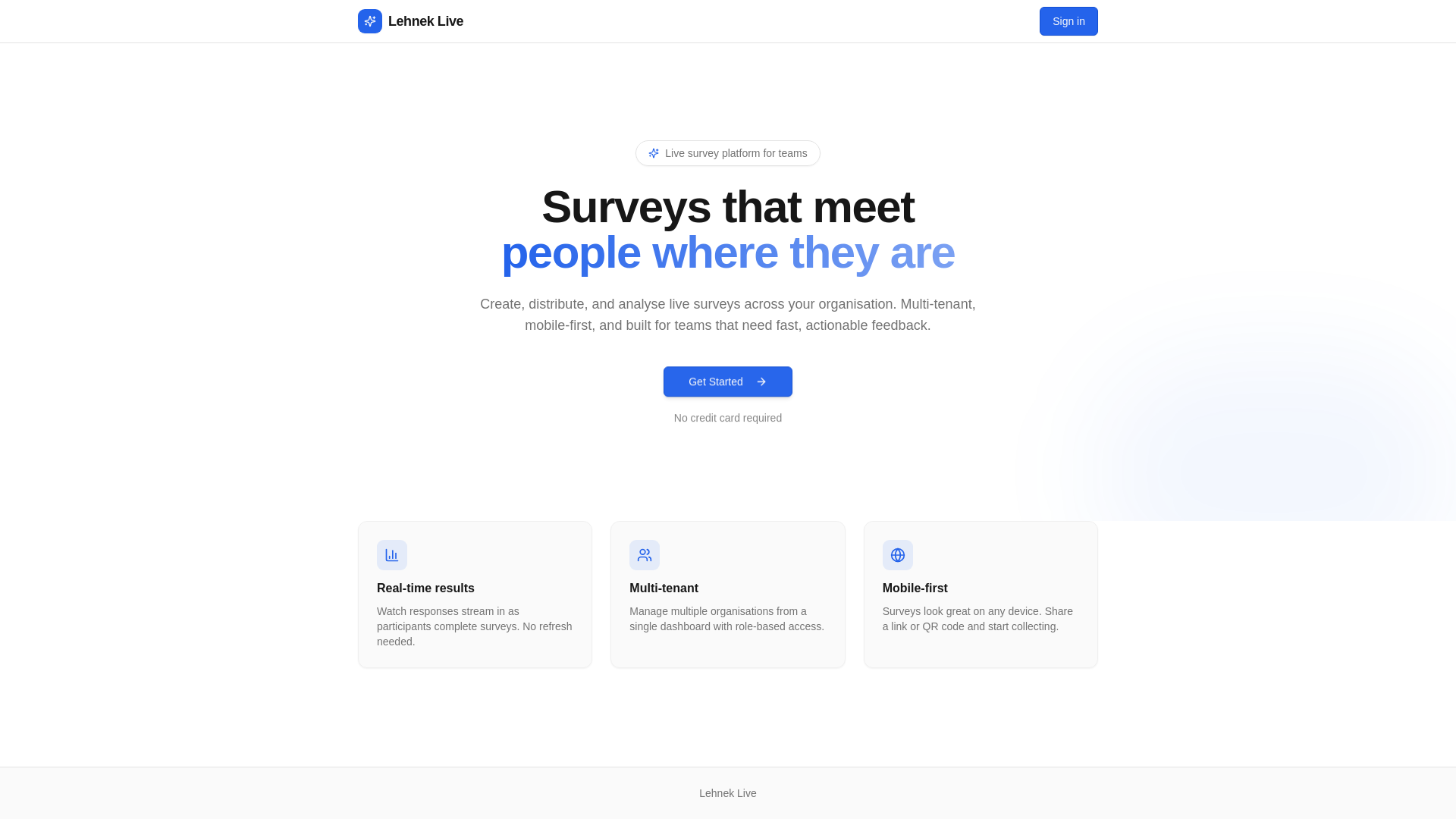 website screenshot of https://lehnek.live/