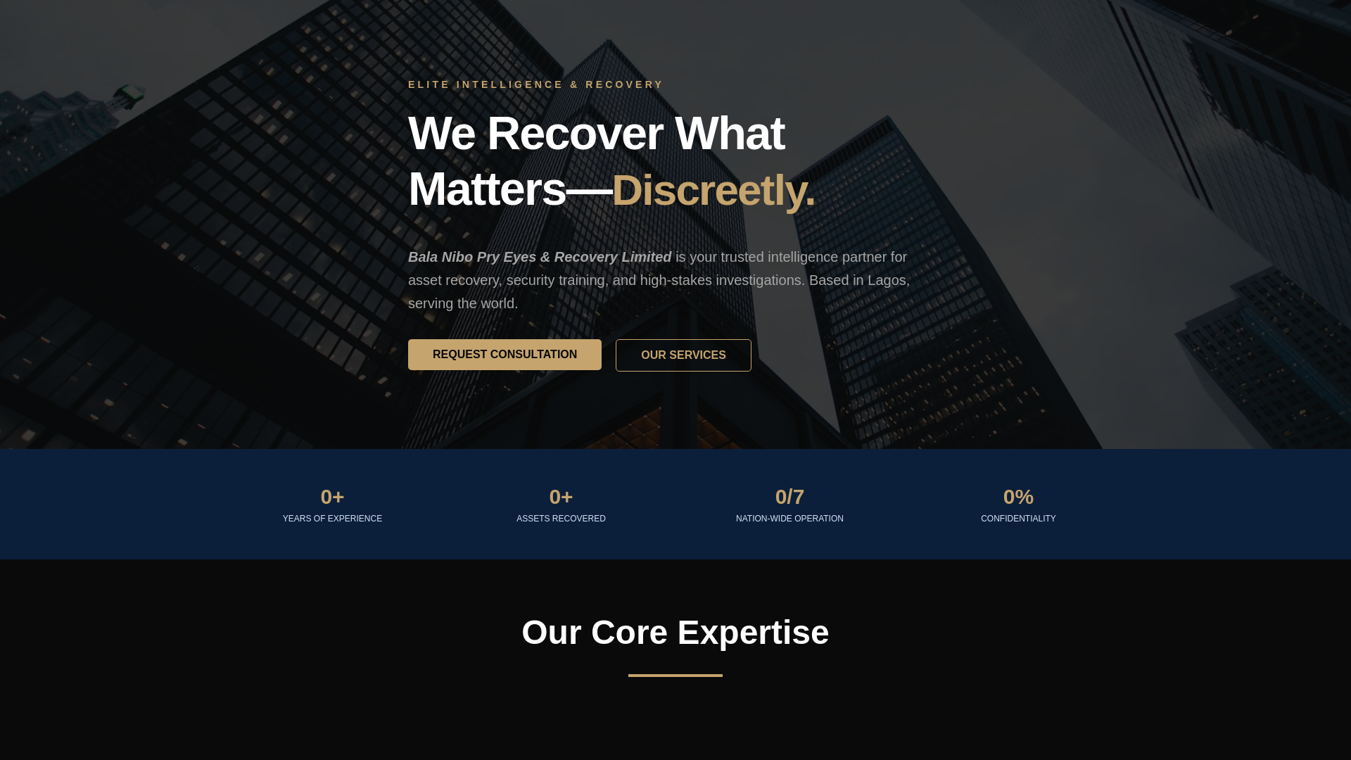 website screenshot of https://pryeyesandrecovery.com