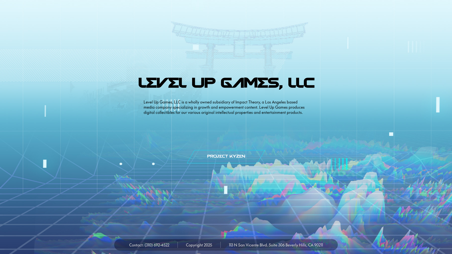 website screenshot of https://level-up-games-llc.com/