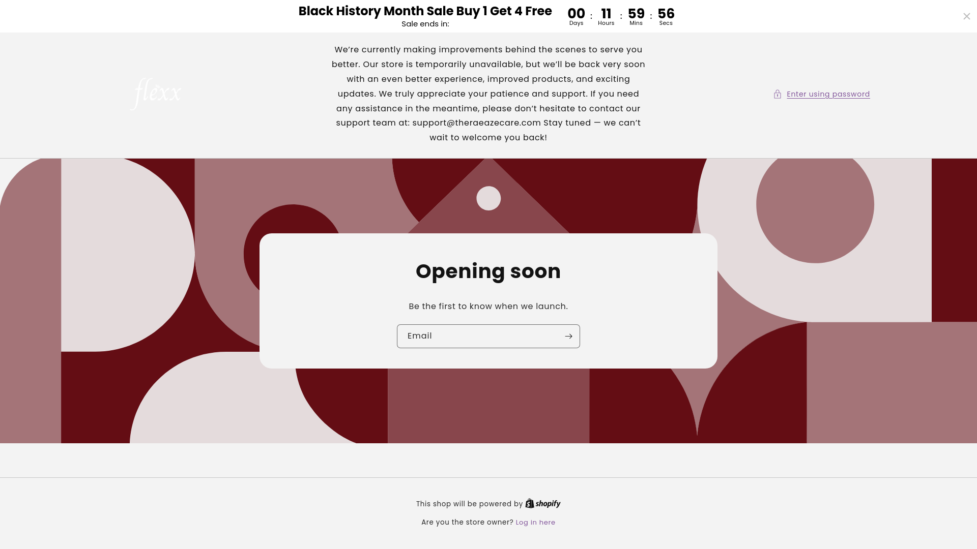 website screenshot of https://flexxprime.com/