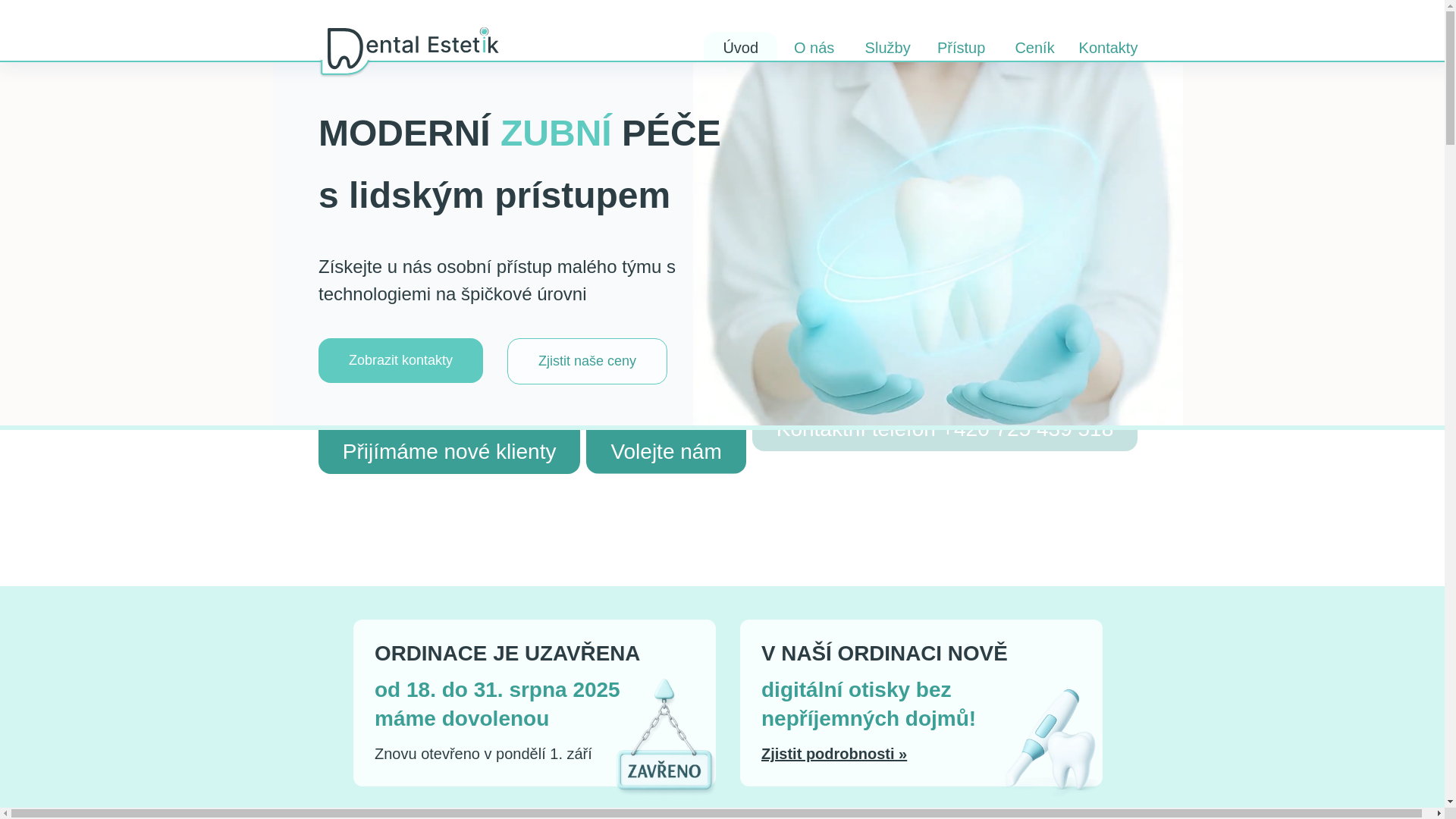 website screenshot of https://dentalestetik.eu/
