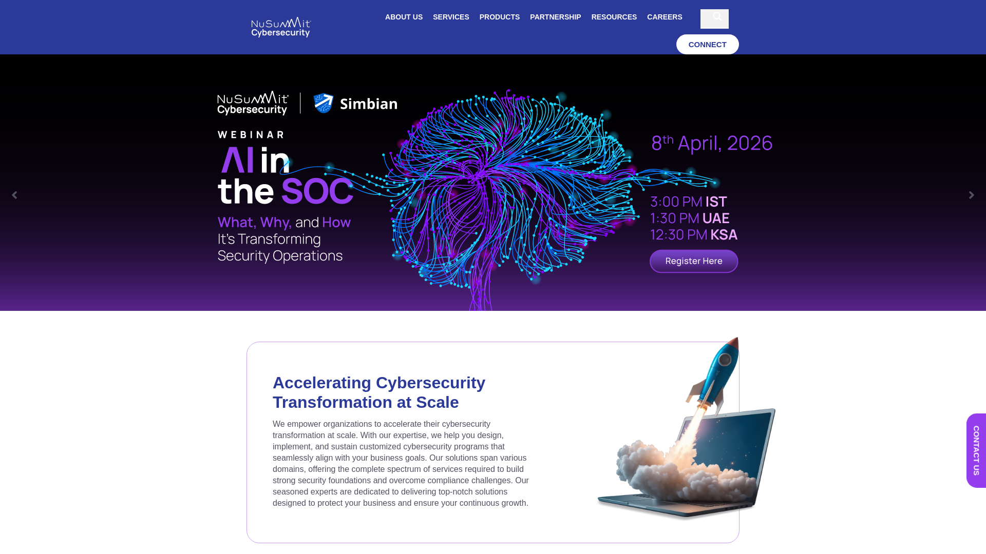 website screenshot of https://aujasindia.com/