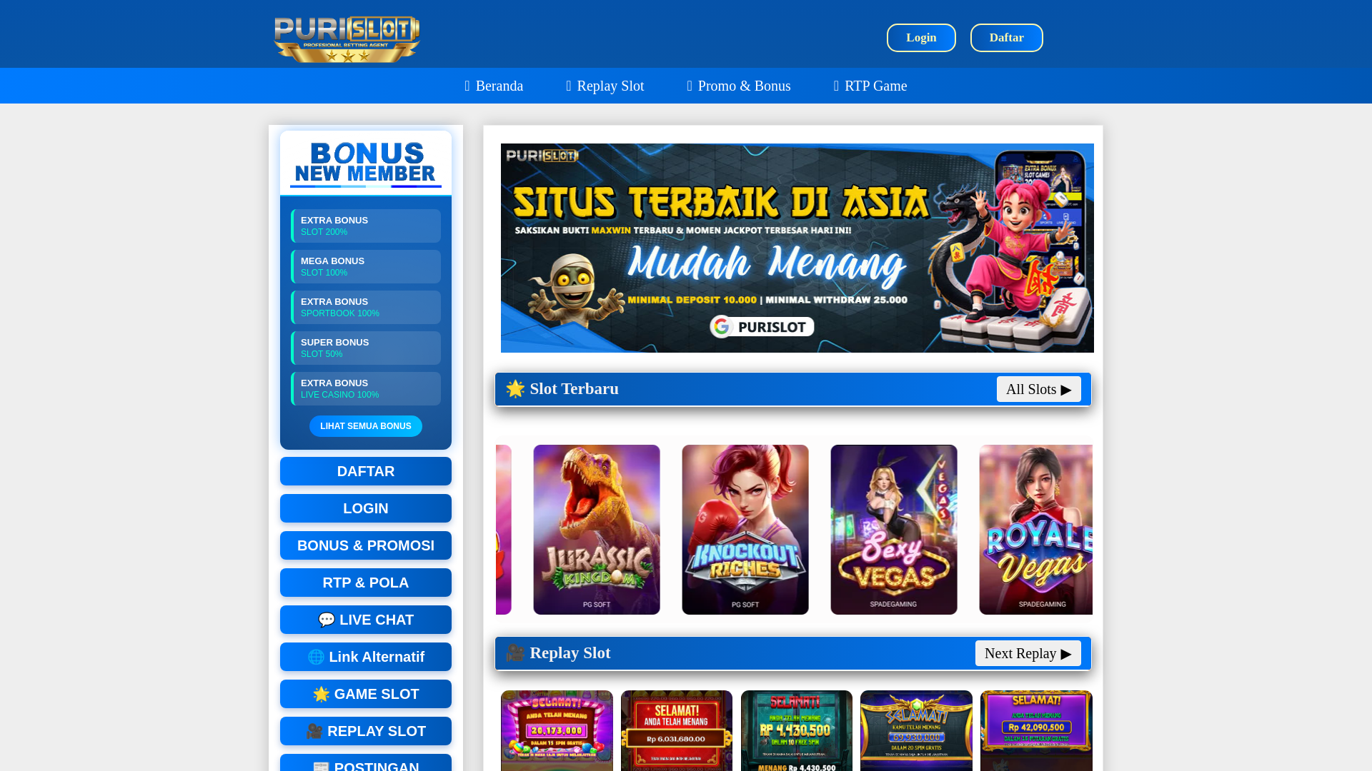 website screenshot of https://puri-play.online/