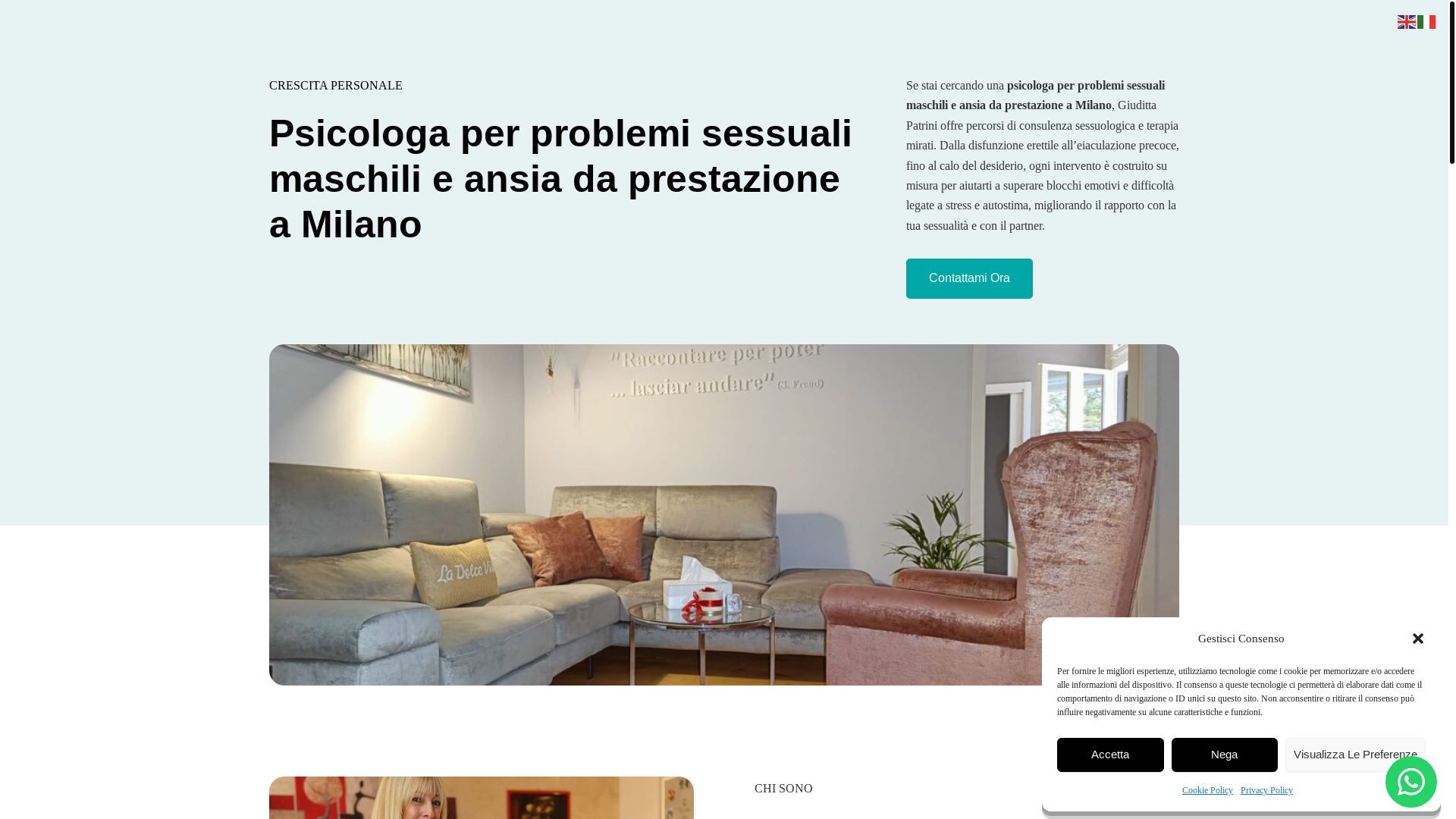 website screenshot of https://giudittapatrini.com/