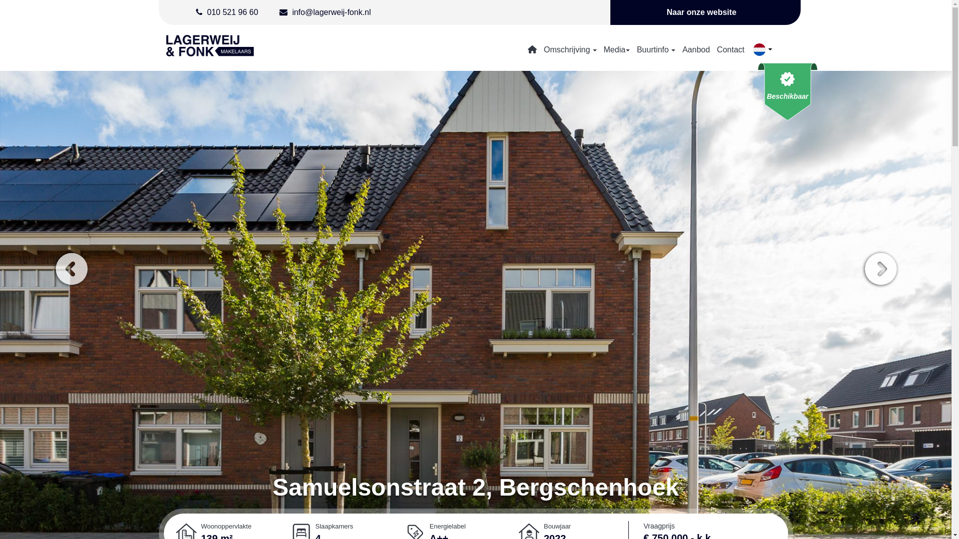website screenshot of https://samuelsonstraat2.nl/