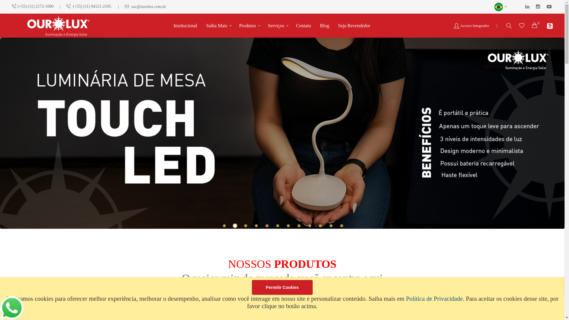 website screenshot of https://ourolux.com.br/