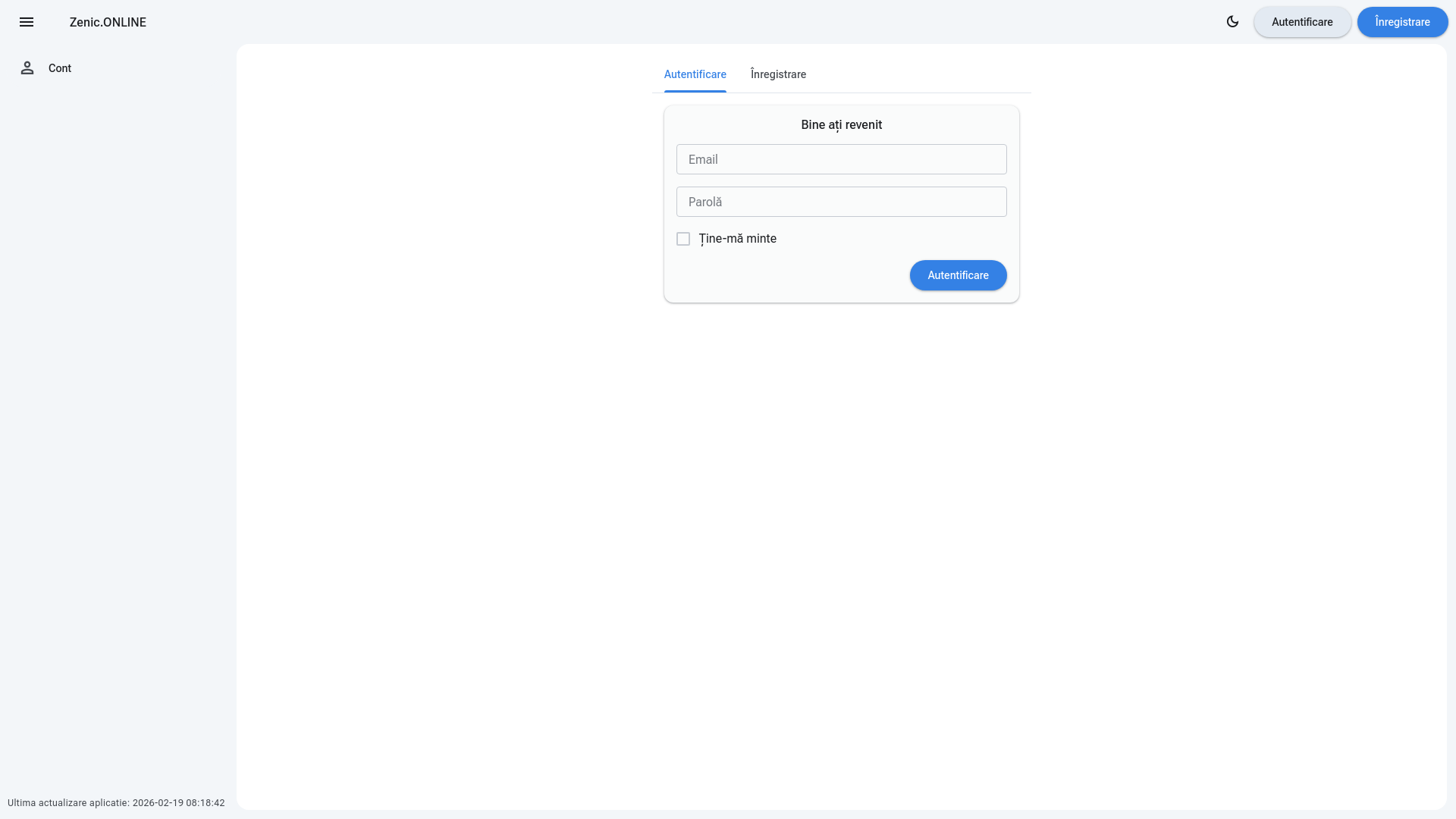 website screenshot of https://raportare.online/