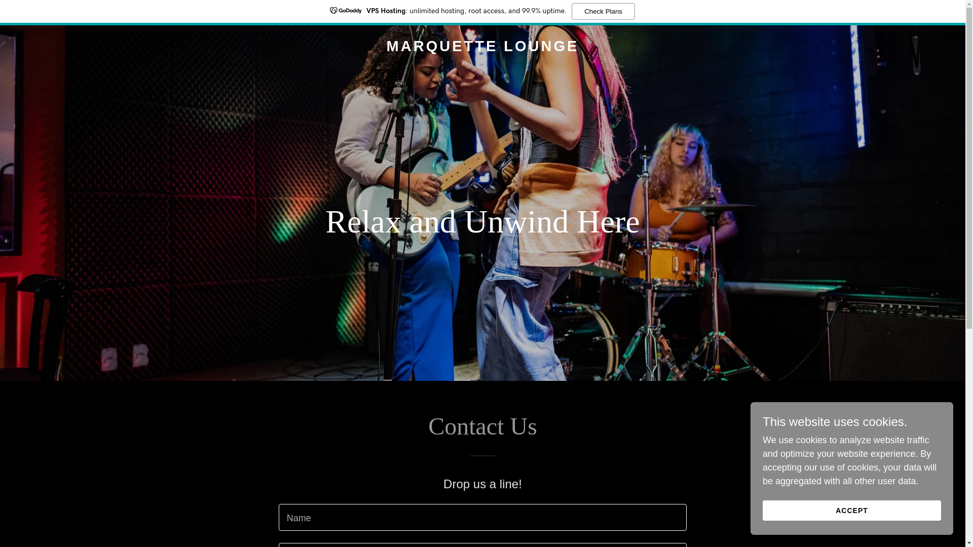 website screenshot of https://marquetteloungeatl.com/
