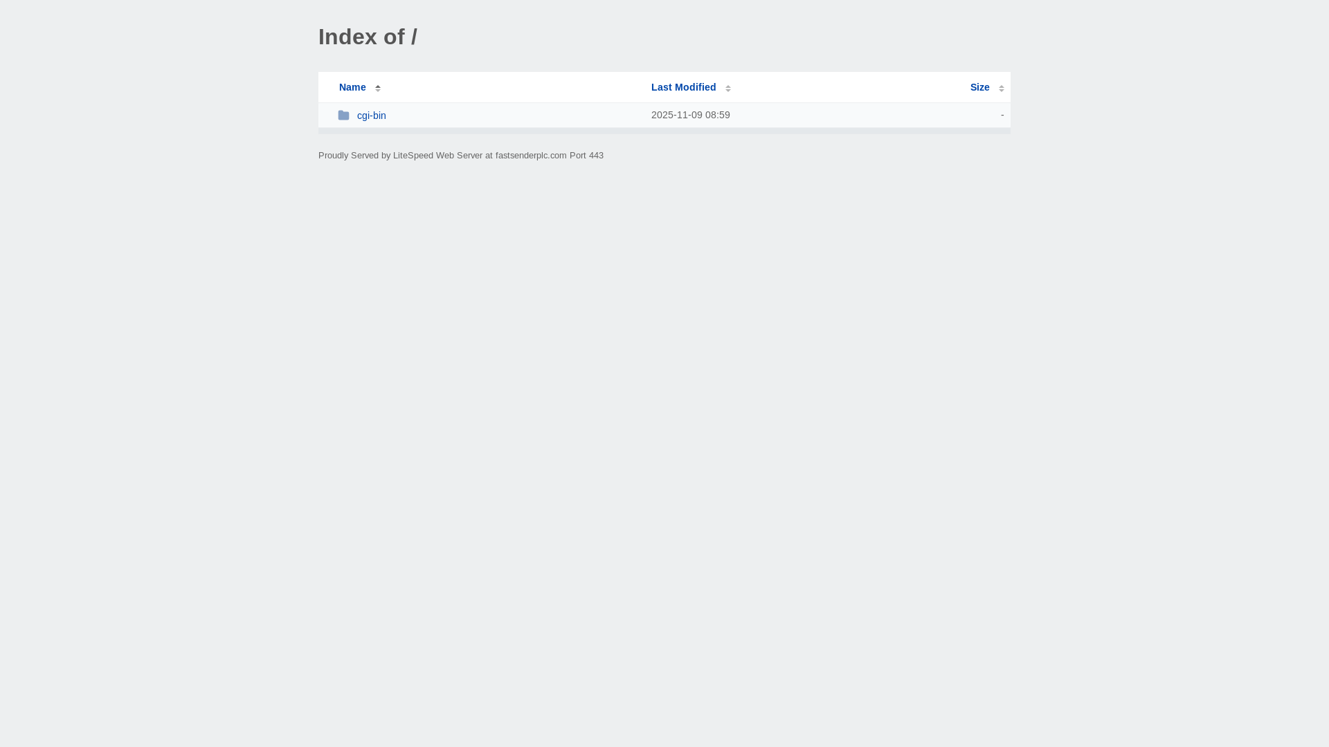 website screenshot of https://fastsenderplc.com/
