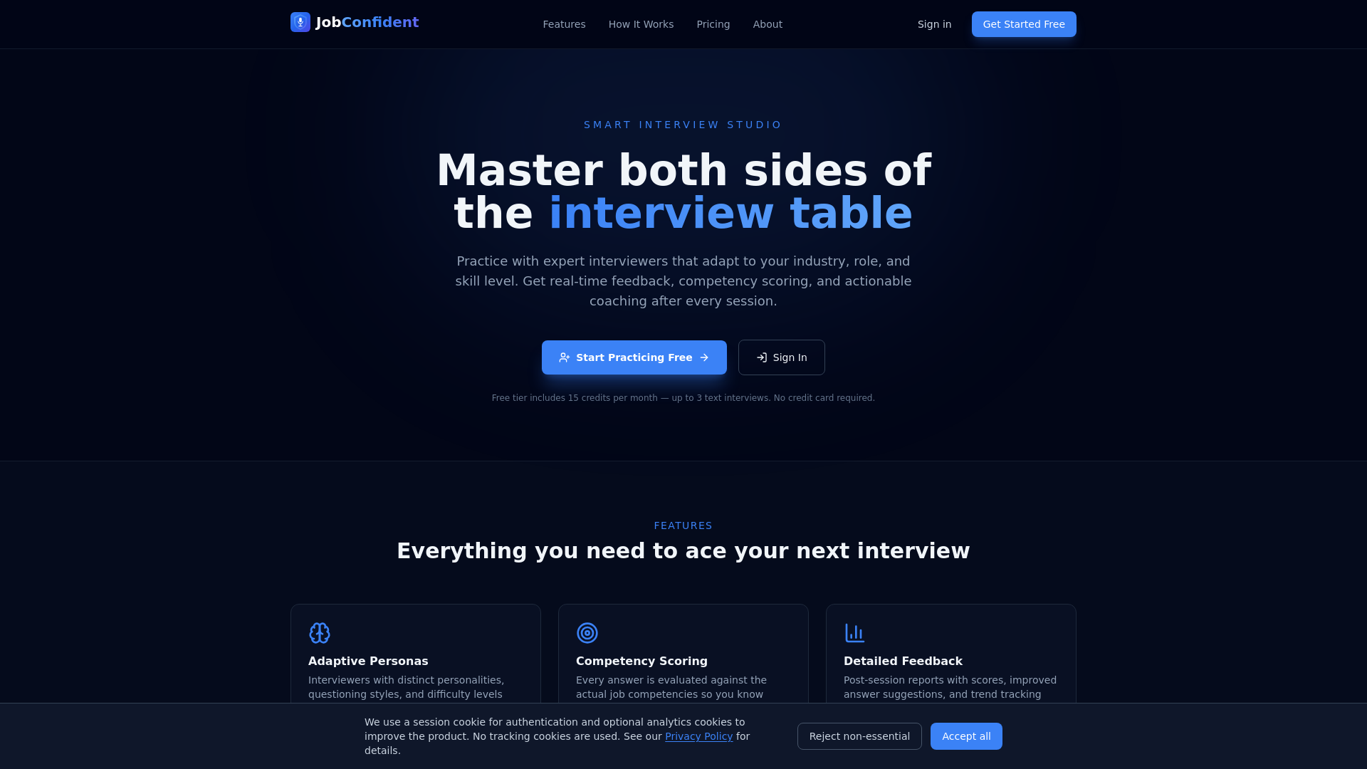 website screenshot of https://interviewfoundry.com/