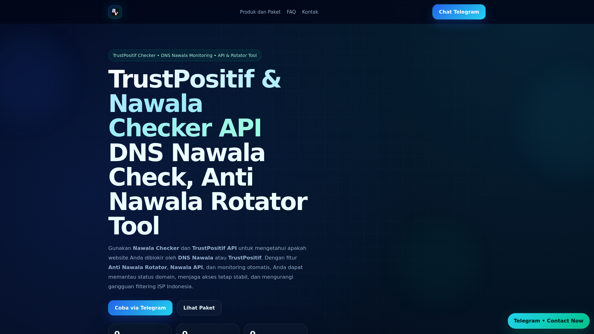 website screenshot of https://trustpositive.org/
