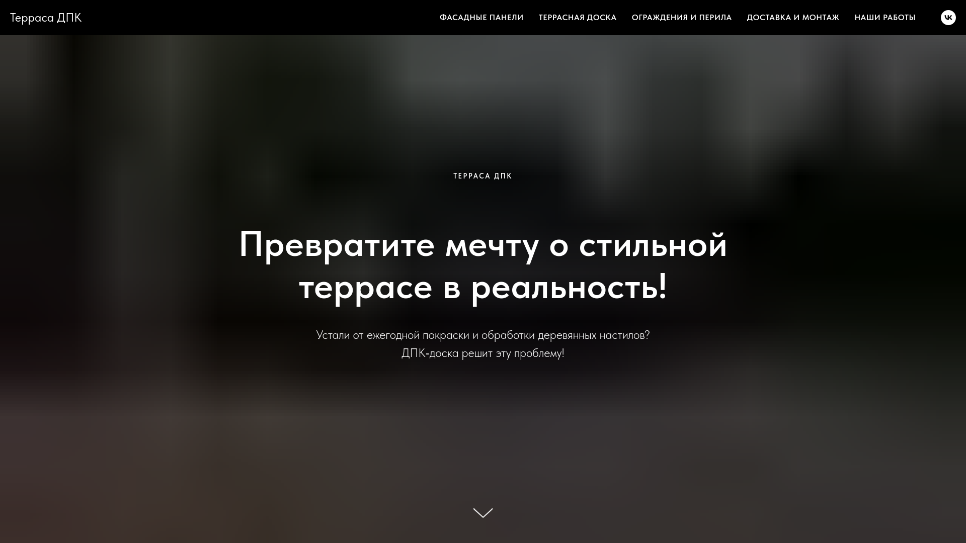 website screenshot of https://terrasa-dpk-mo.ru