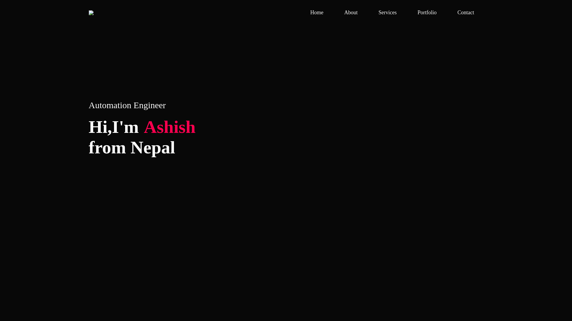 website screenshot of https://ashishbhattarai.org/