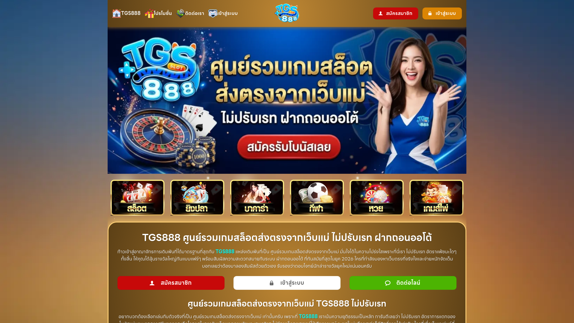 website screenshot of https://tgs888l.com