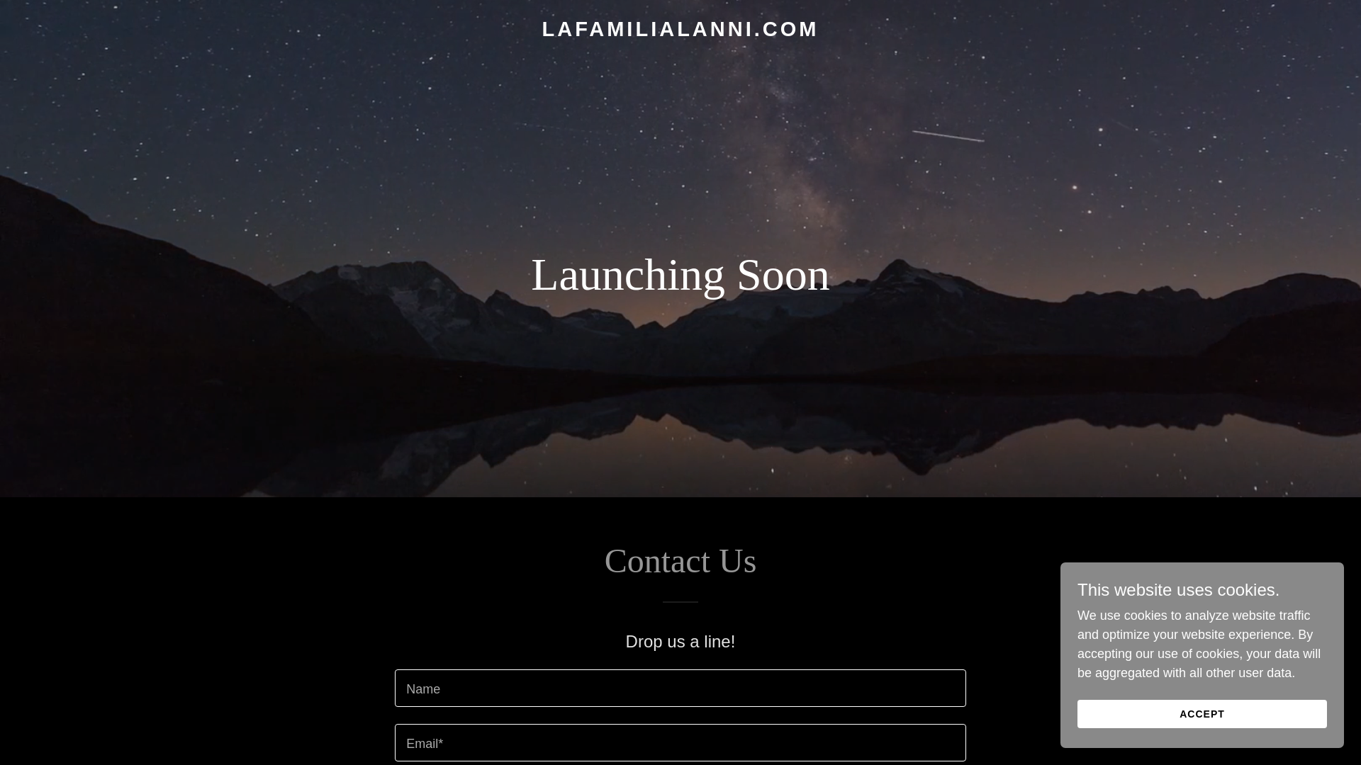 website screenshot of https://lafamilialanni.com/