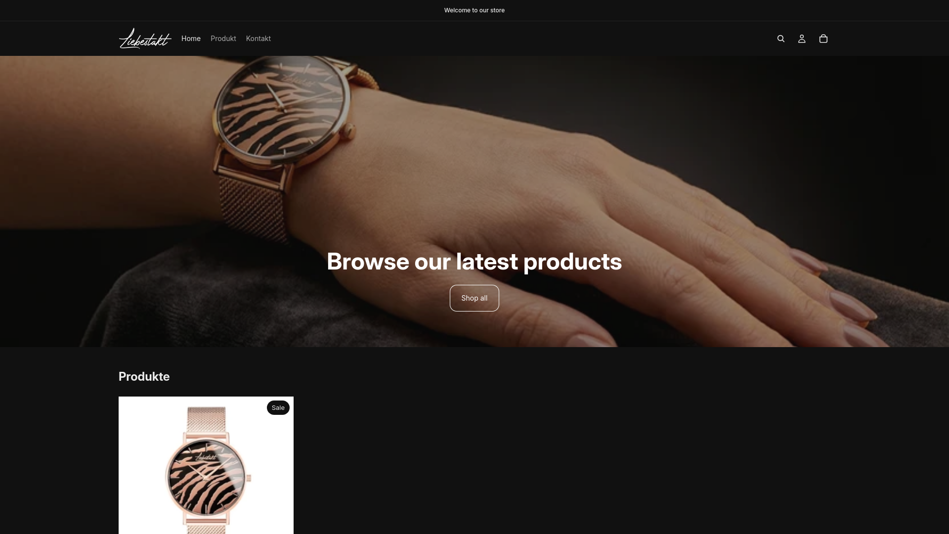 website screenshot of https://meinliebestakt.de