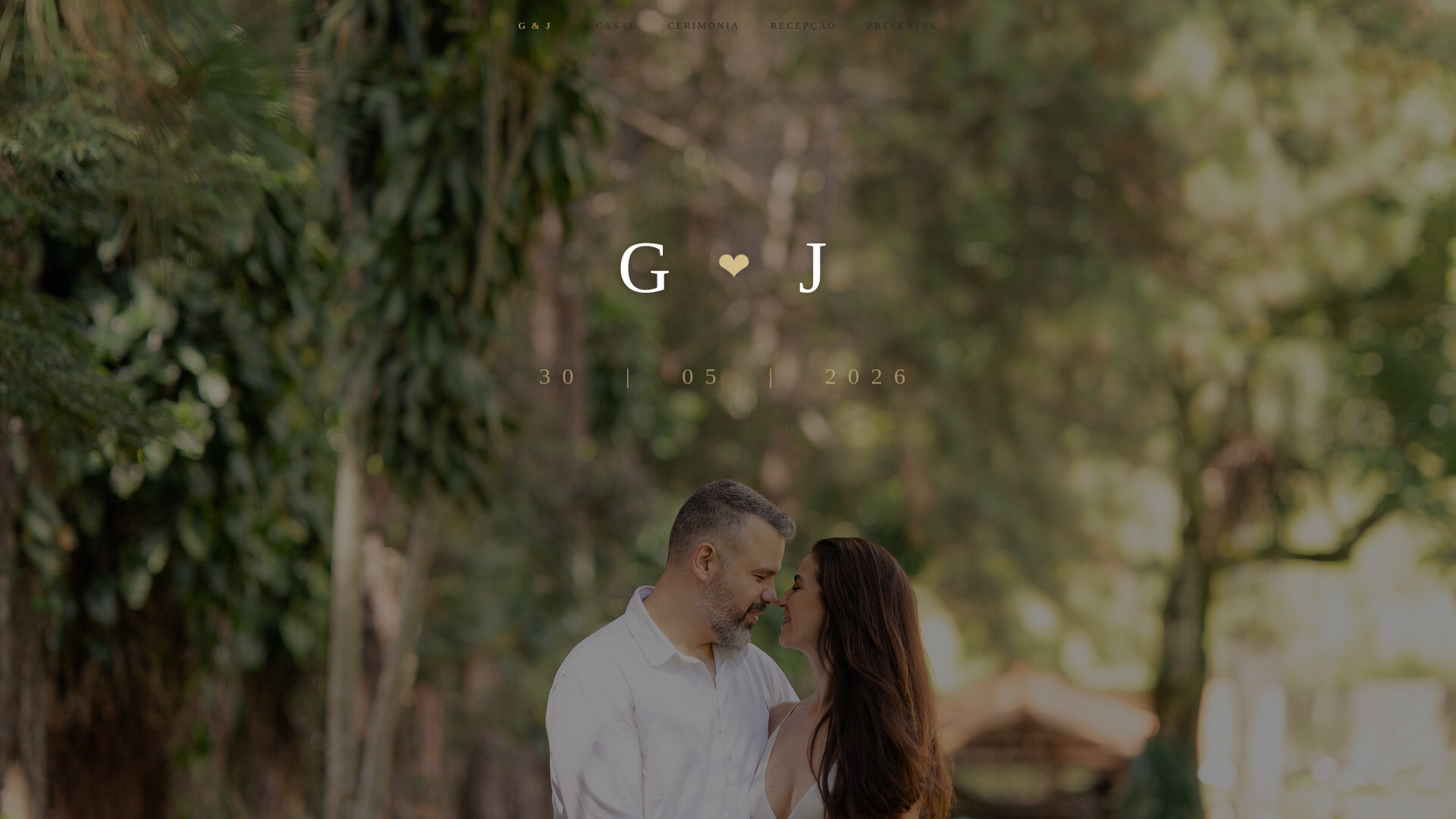 website screenshot of https://casamentogiejp.com.br