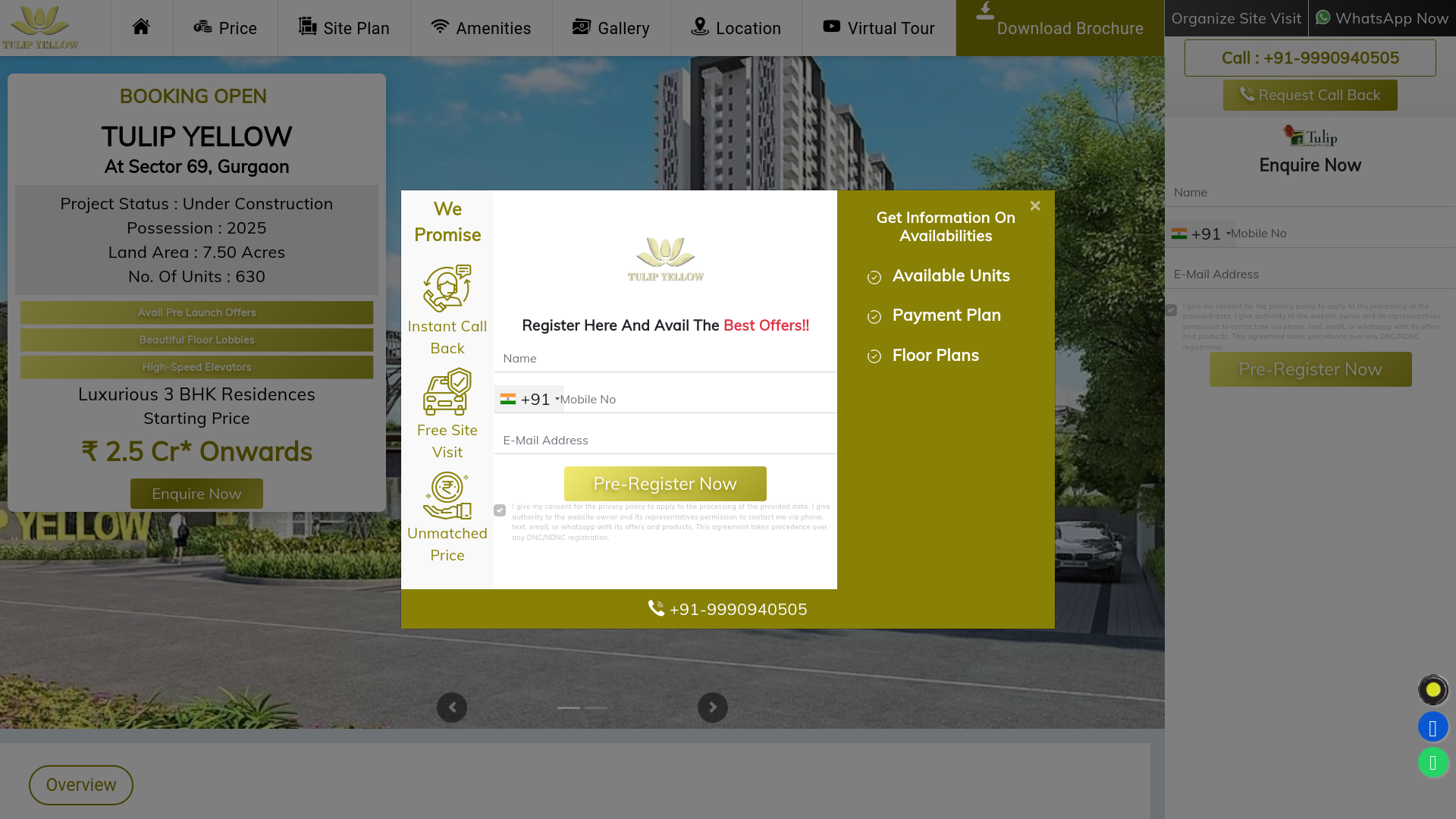 website screenshot of https://yellowluxuryhomes.me