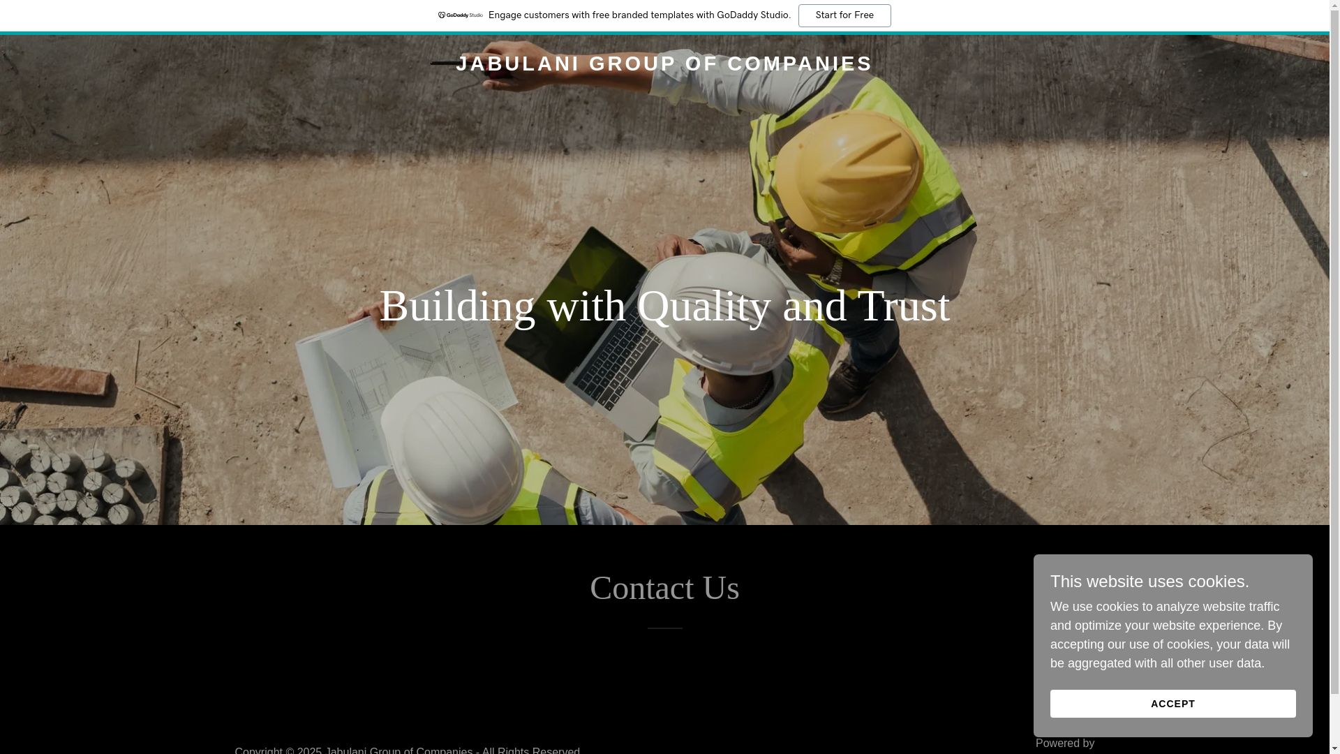 website screenshot of https://jabulanigroupofcompanies.co.za/