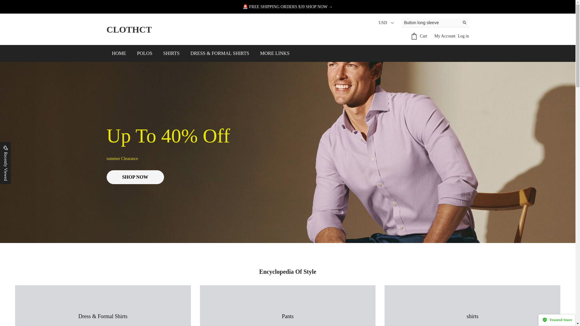 website screenshot of https://ctcloth.top/