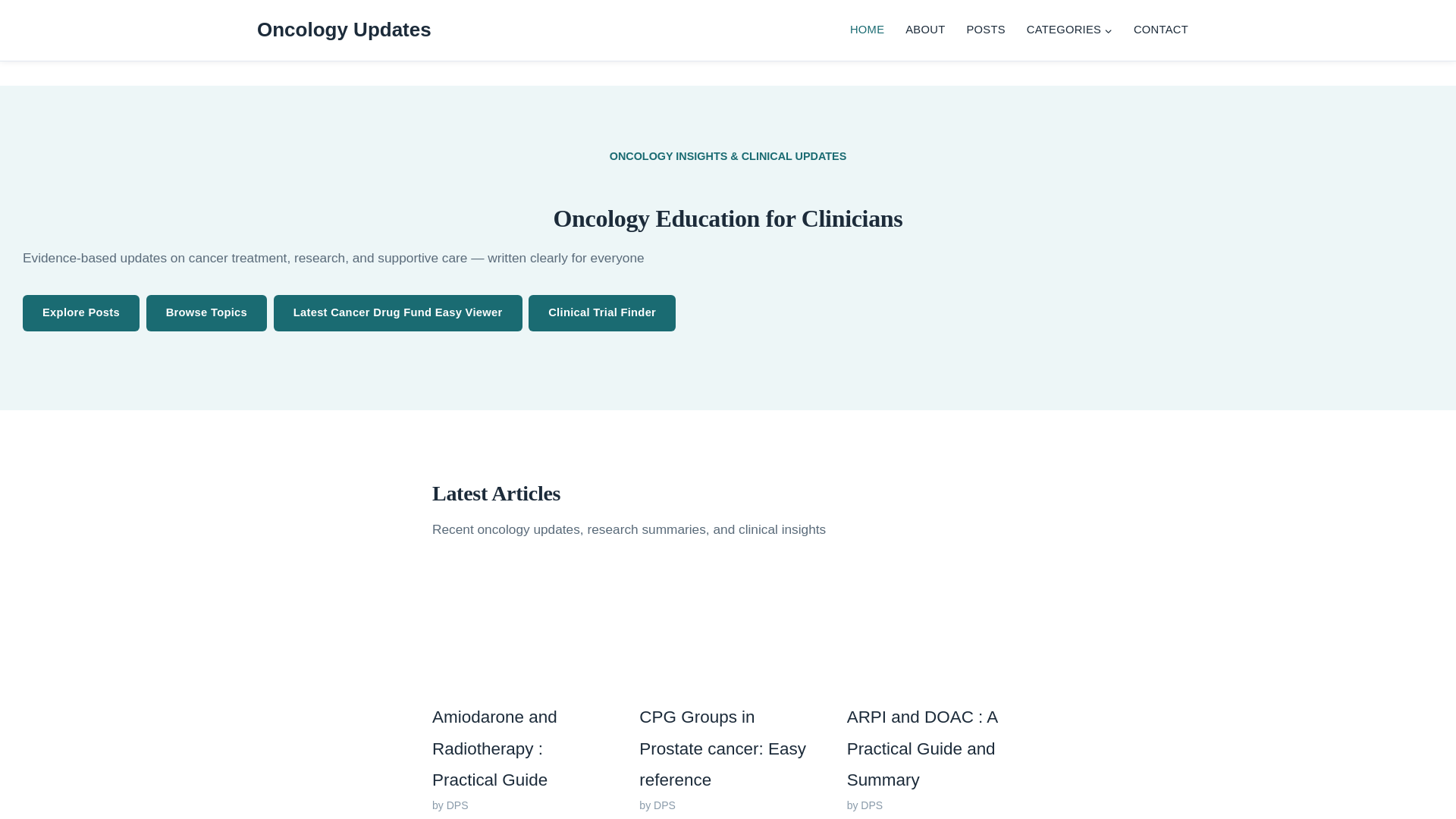 website screenshot of https://dpsoncology.com/