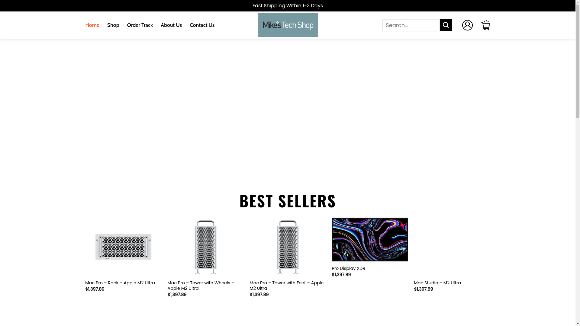 website screenshot of https://holamikestechshop.shop/