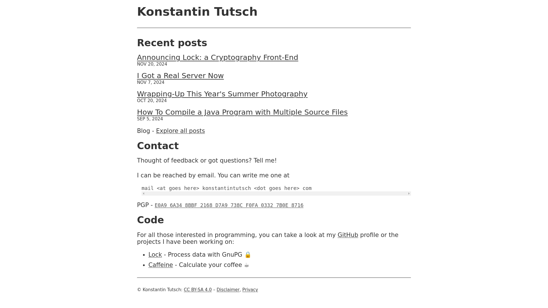website screenshot of https://konstantintutsch.com/