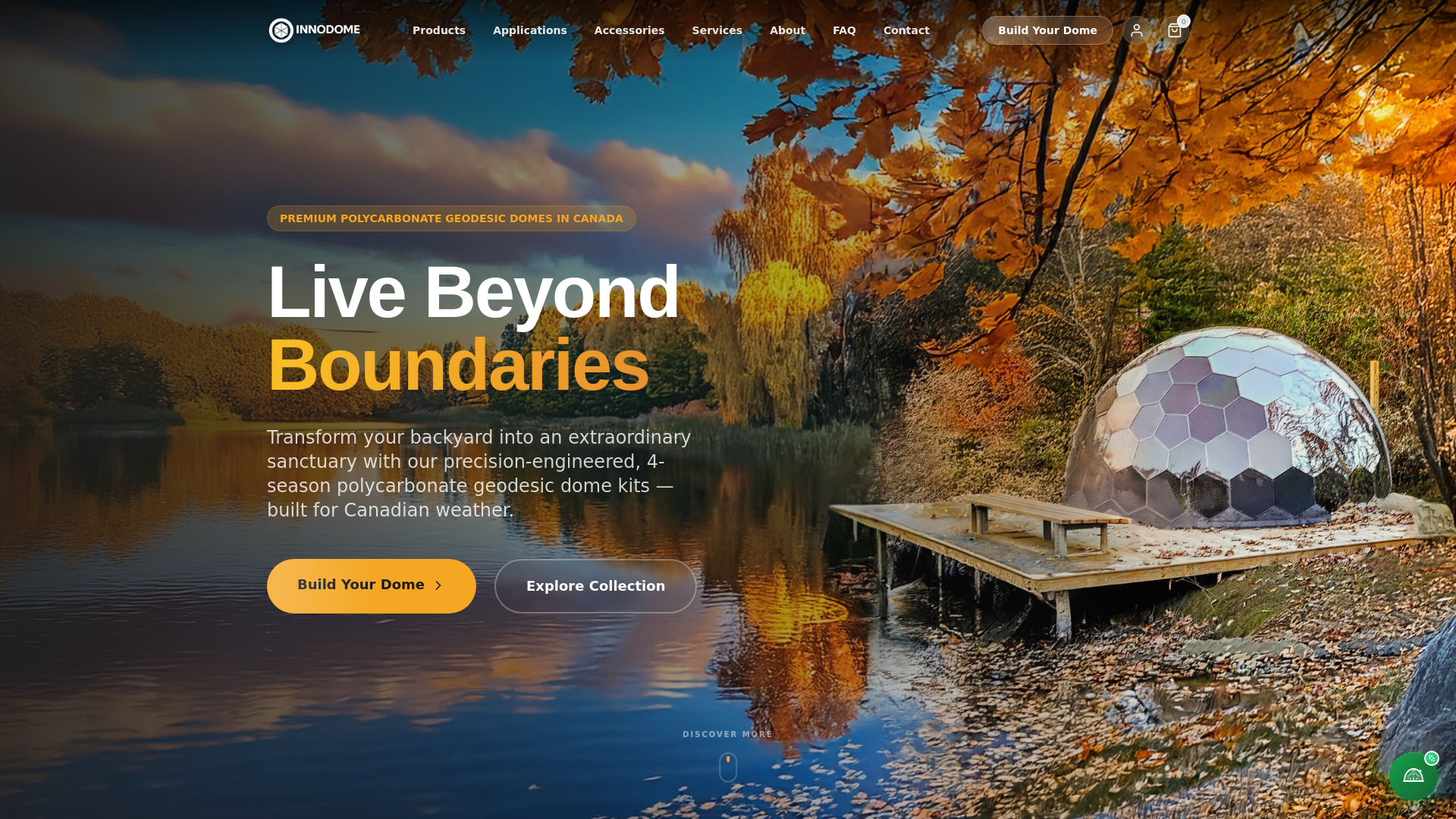 website screenshot of https://innodome-website.pages.dev/