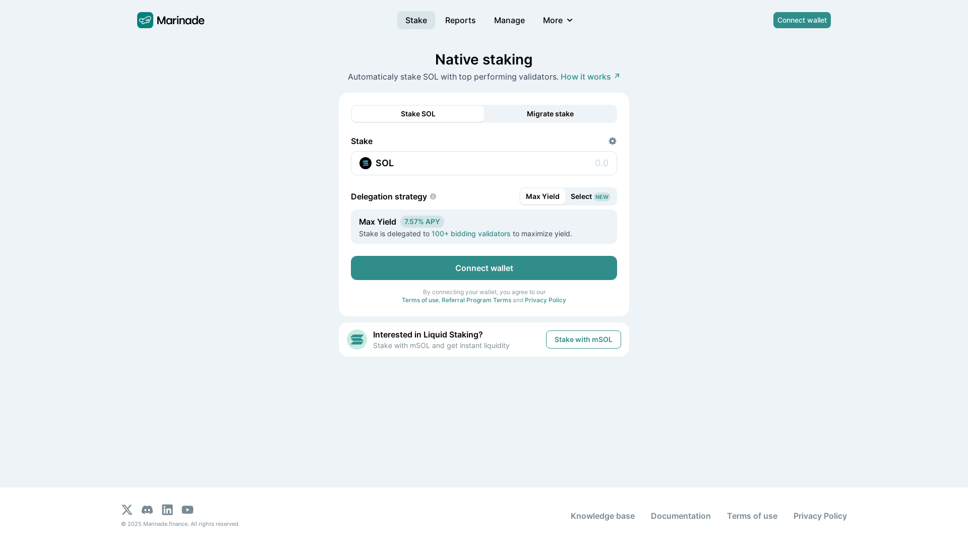 website screenshot of https://app-marinade.pages.dev/