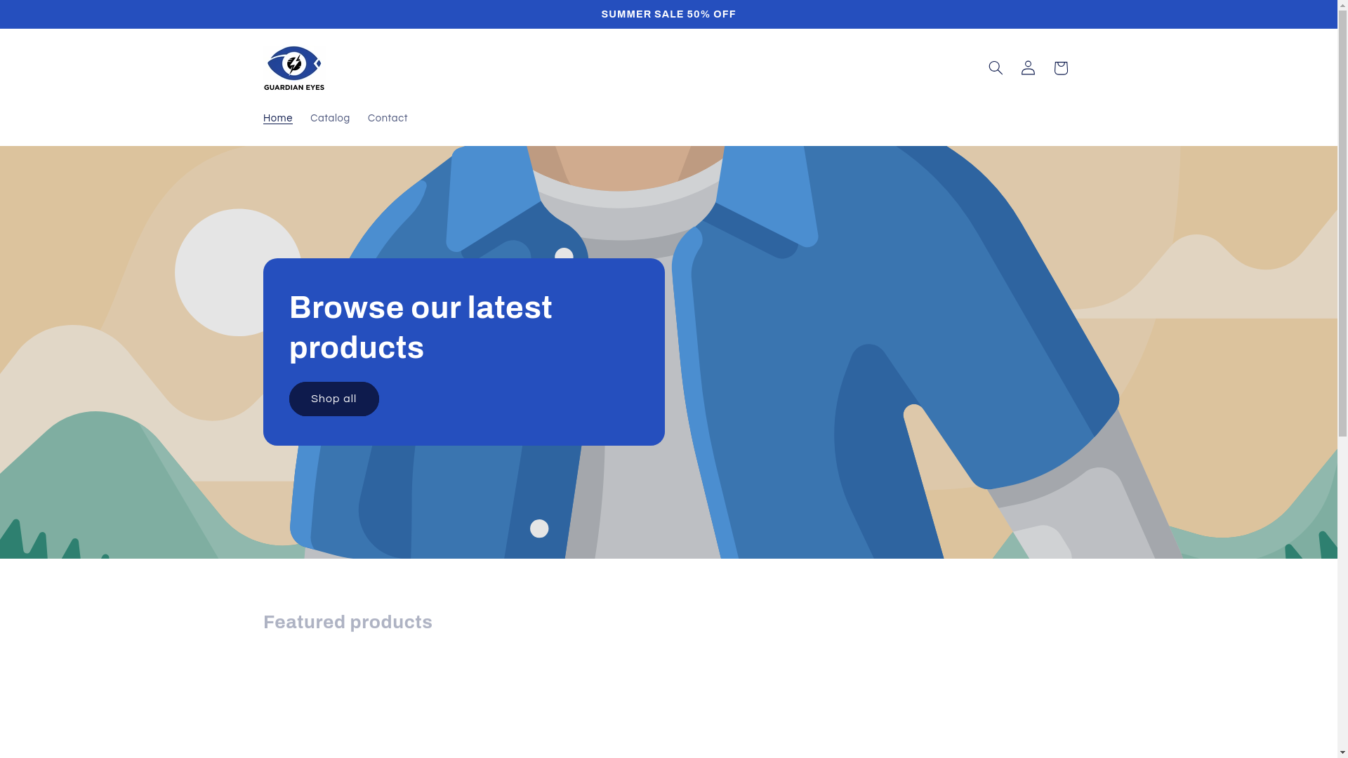 website screenshot of https://guardianeyes.store/