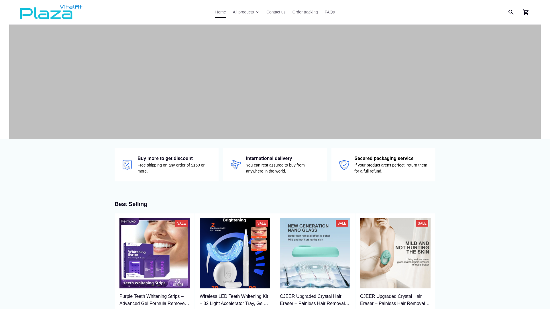 website screenshot of https://vitalfitplaza.store/