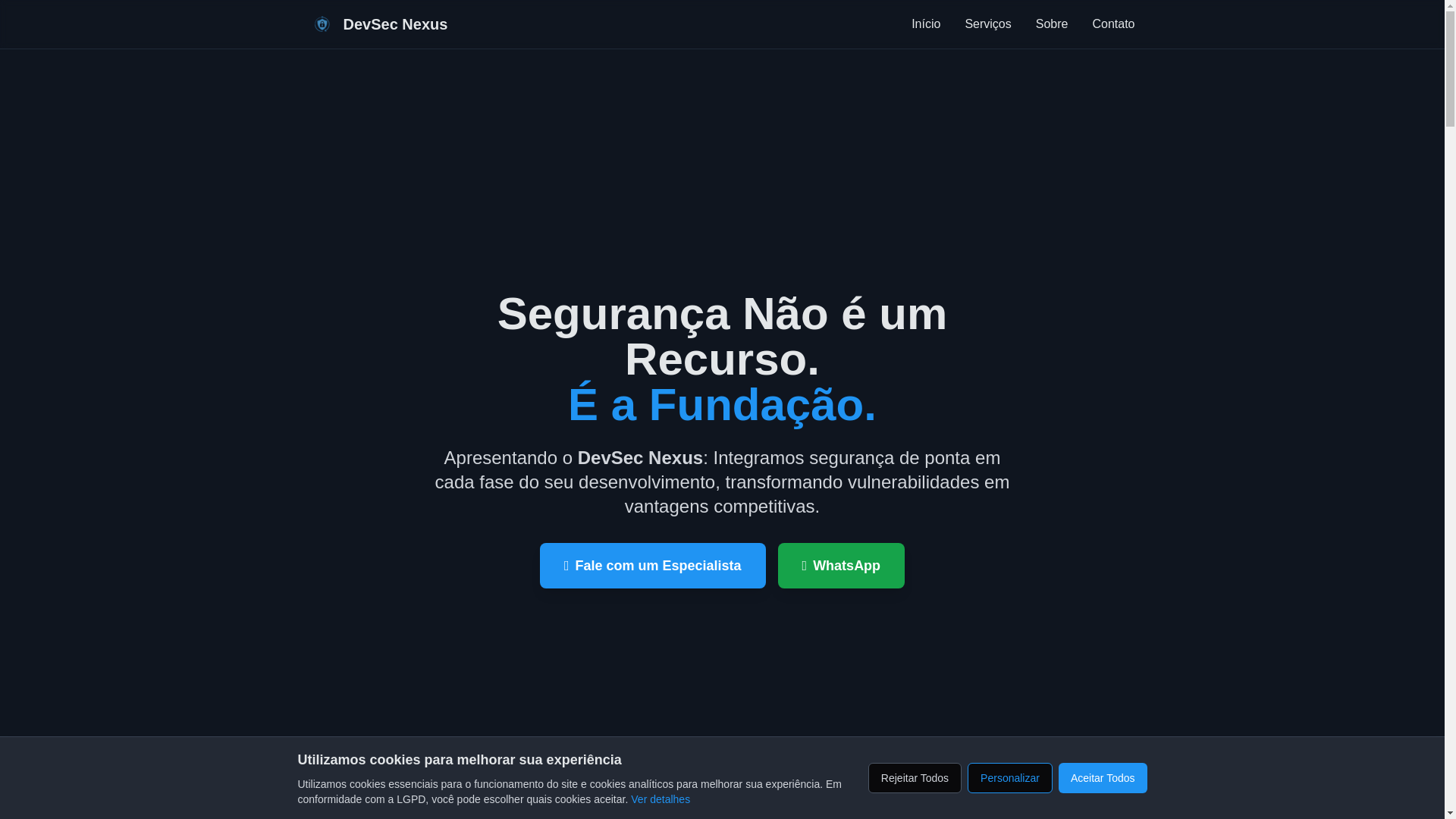website screenshot of https://devsecnexus.pages.dev/