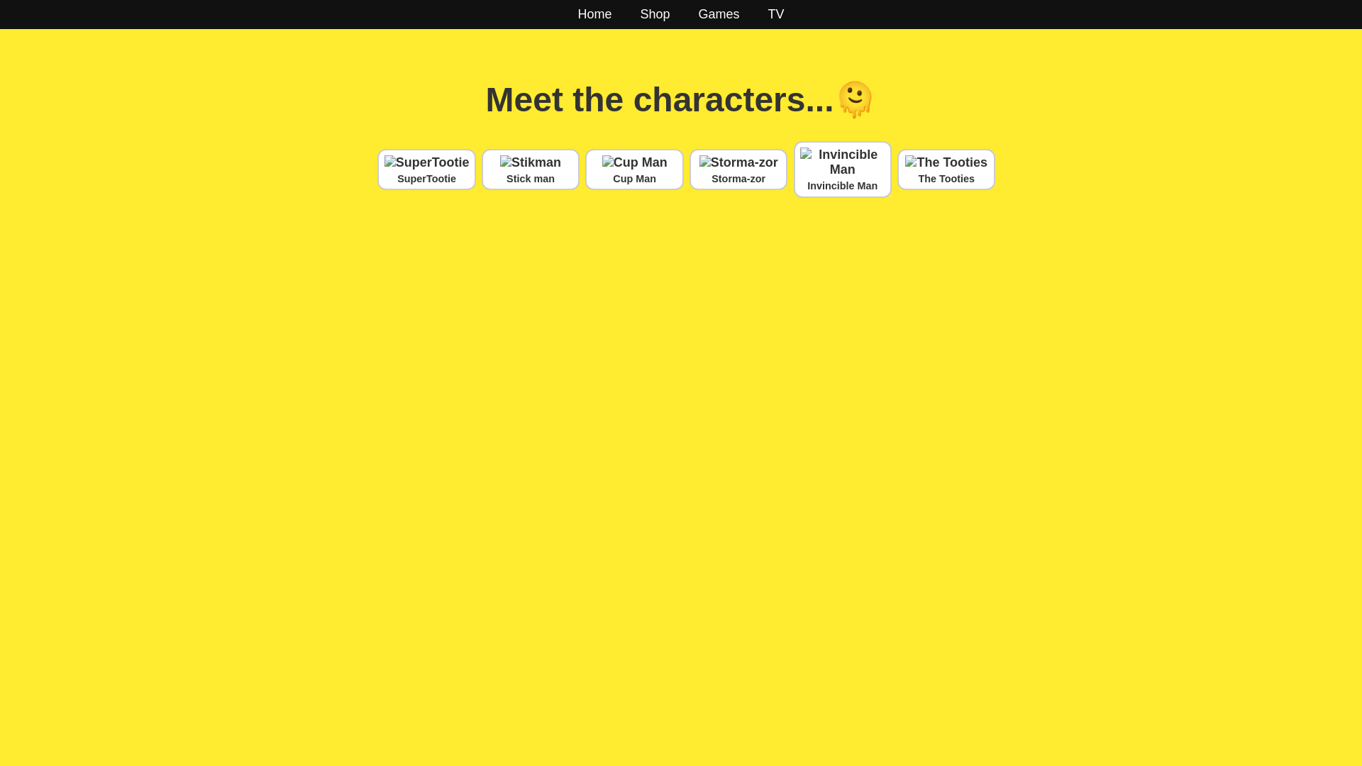 website screenshot of https://thejosephcomiccompany.pages.dev/