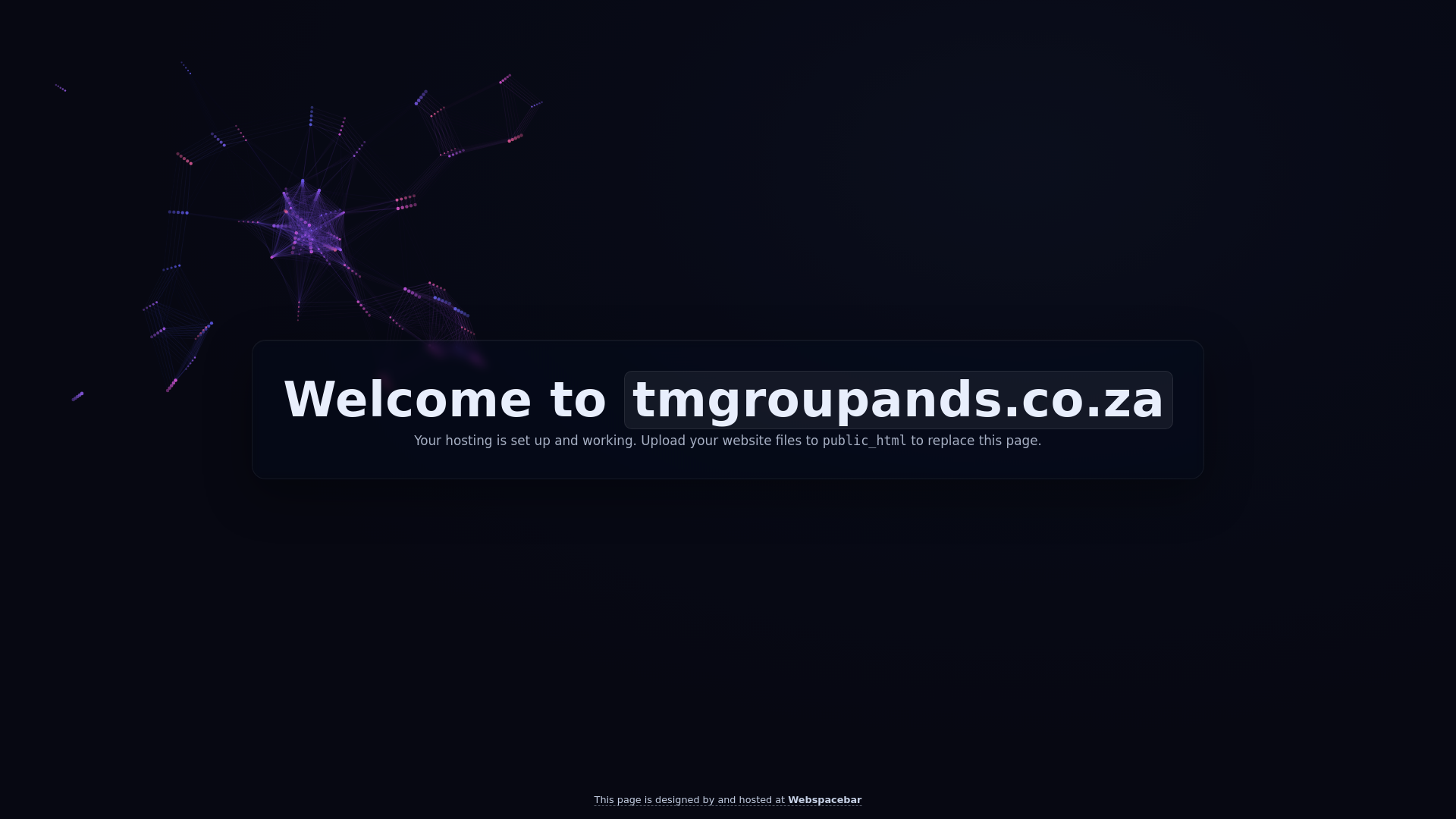 website screenshot of https://tmgroupands.co.za/